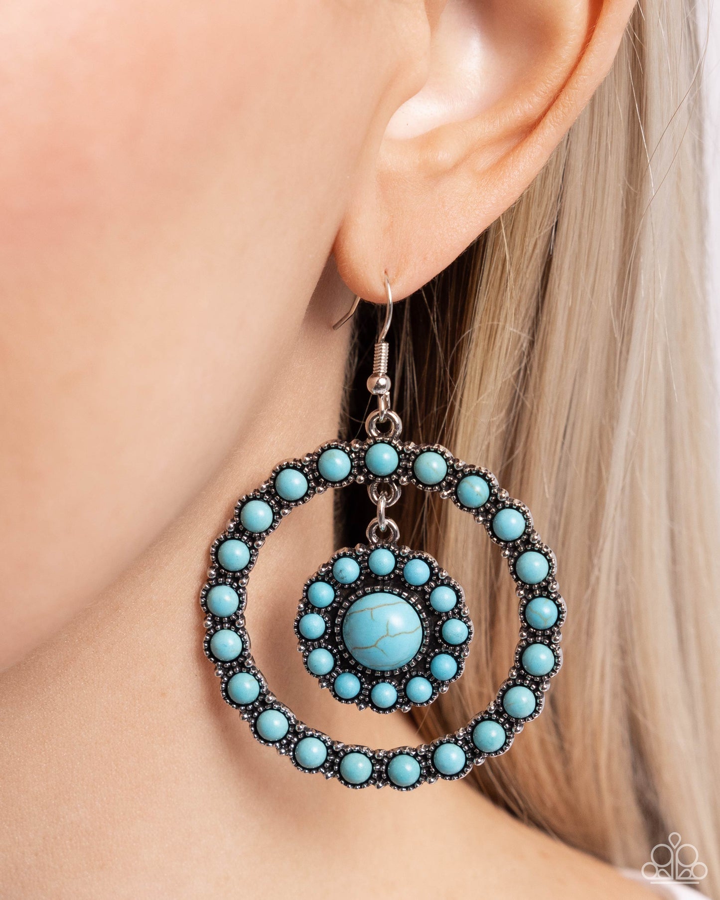 Saguaro Sanctuary - Blue Earrings - Turquoise Stone