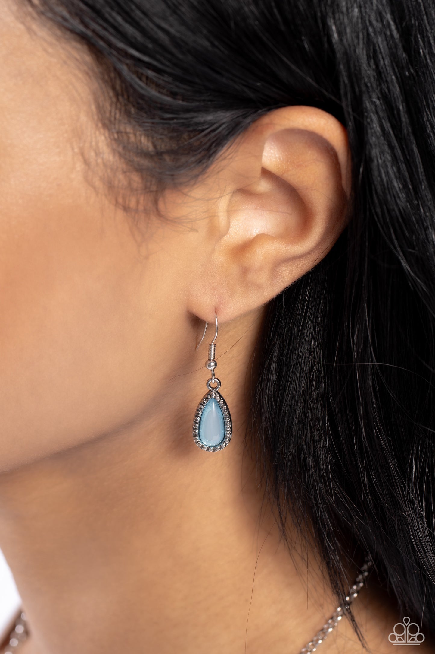 Exceptionally Ethereal Necklace - Silver w/Blue