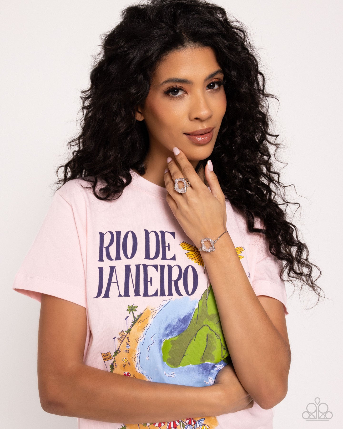 Geode Grace - Silver w/Pink Ring