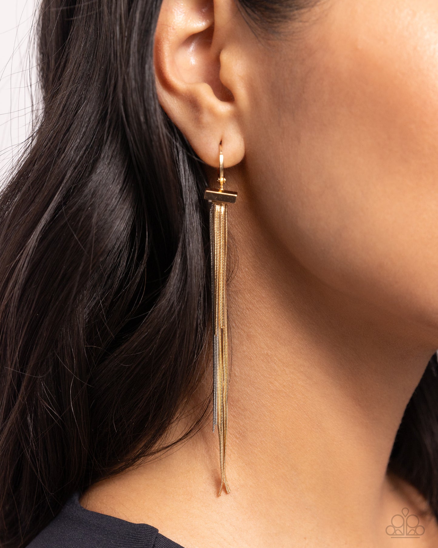 Grandiose Glaze - Silver & Gold Earrings