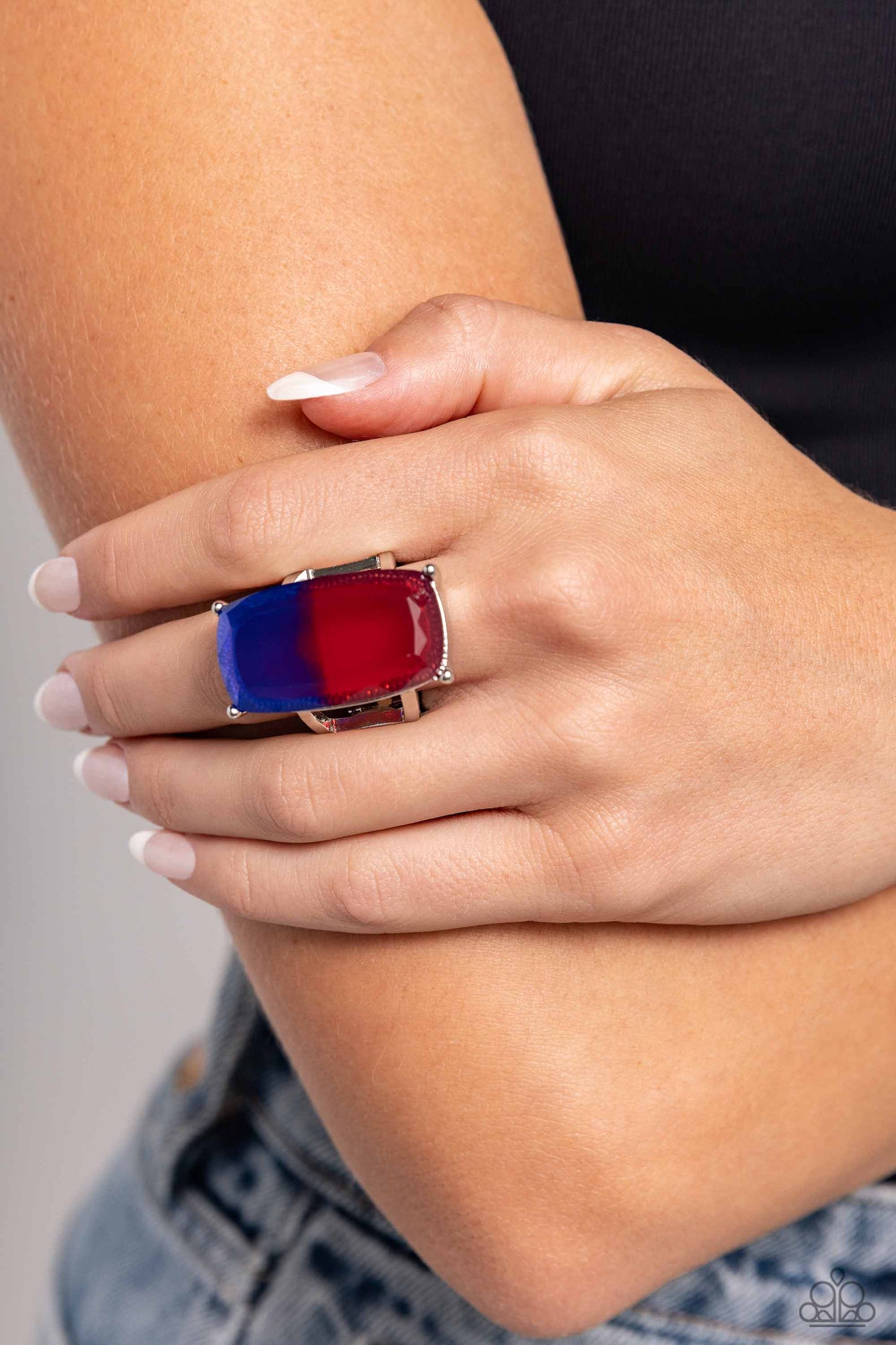 Dramatic Duo -Red & Blue Ring
