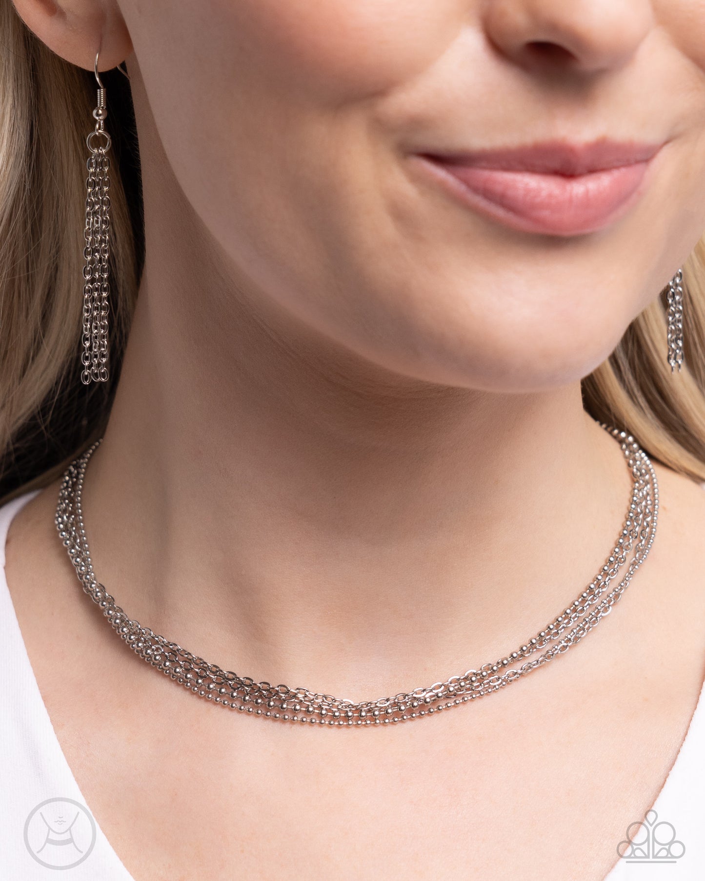 Industrial Independence - Silver Choker Necklace