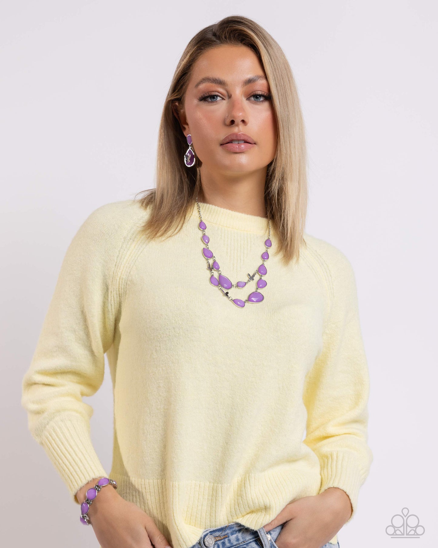 In All the BRIGHT Places - Silver w/Purple Bracelet