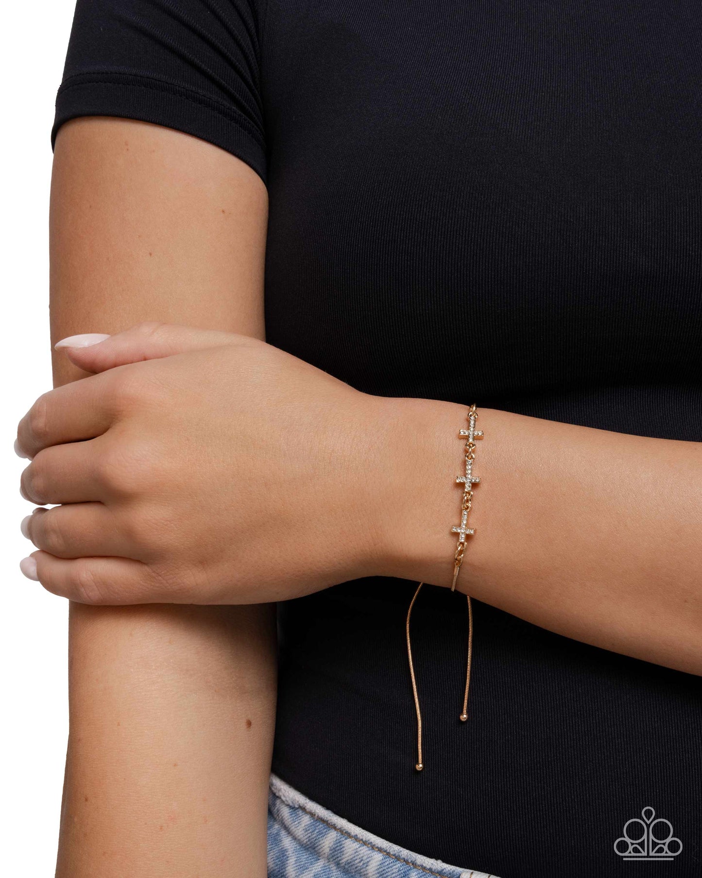 Holy Order - Gold Cross Bracelet