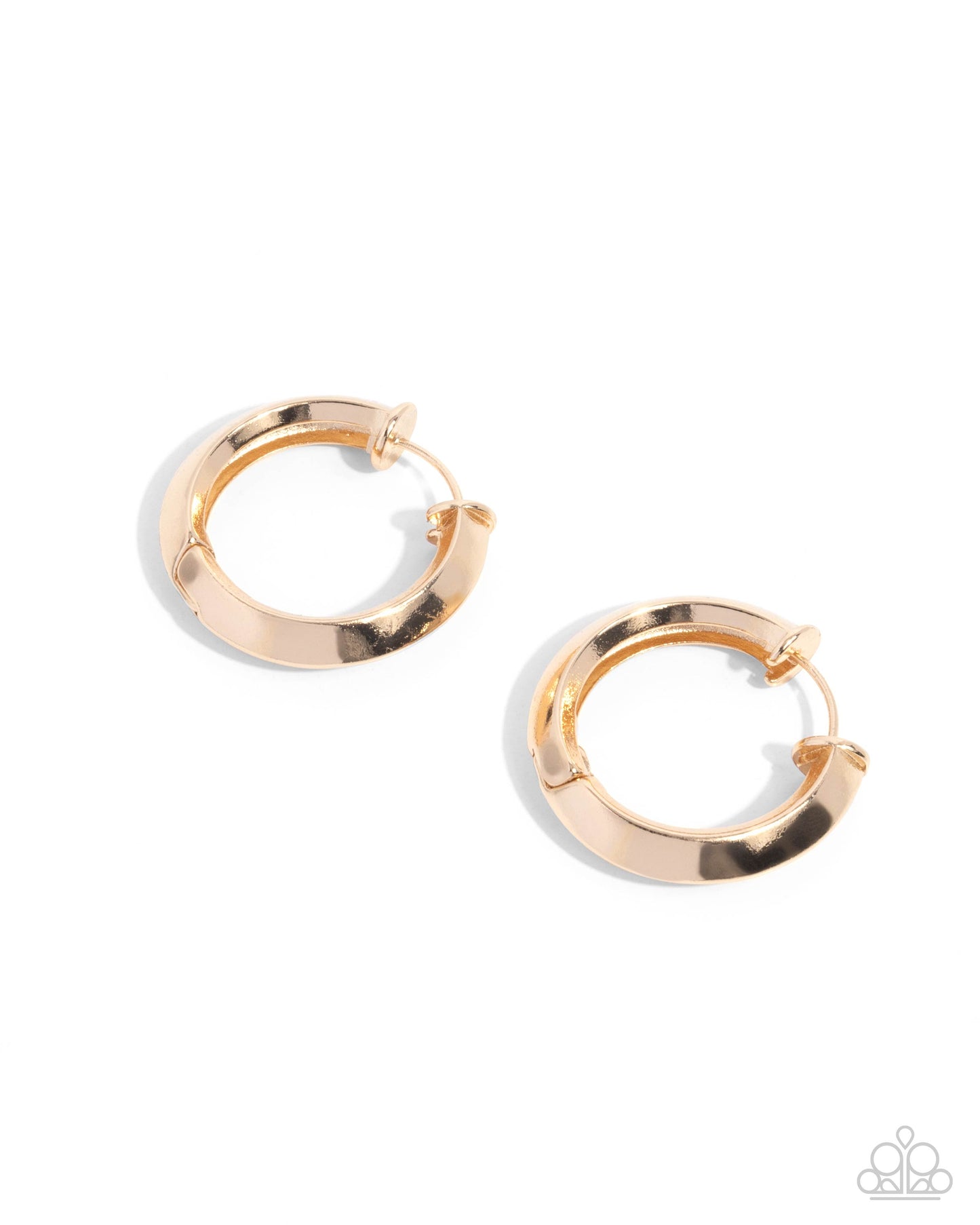 Hinged Homage - Gold Hinge Earrings