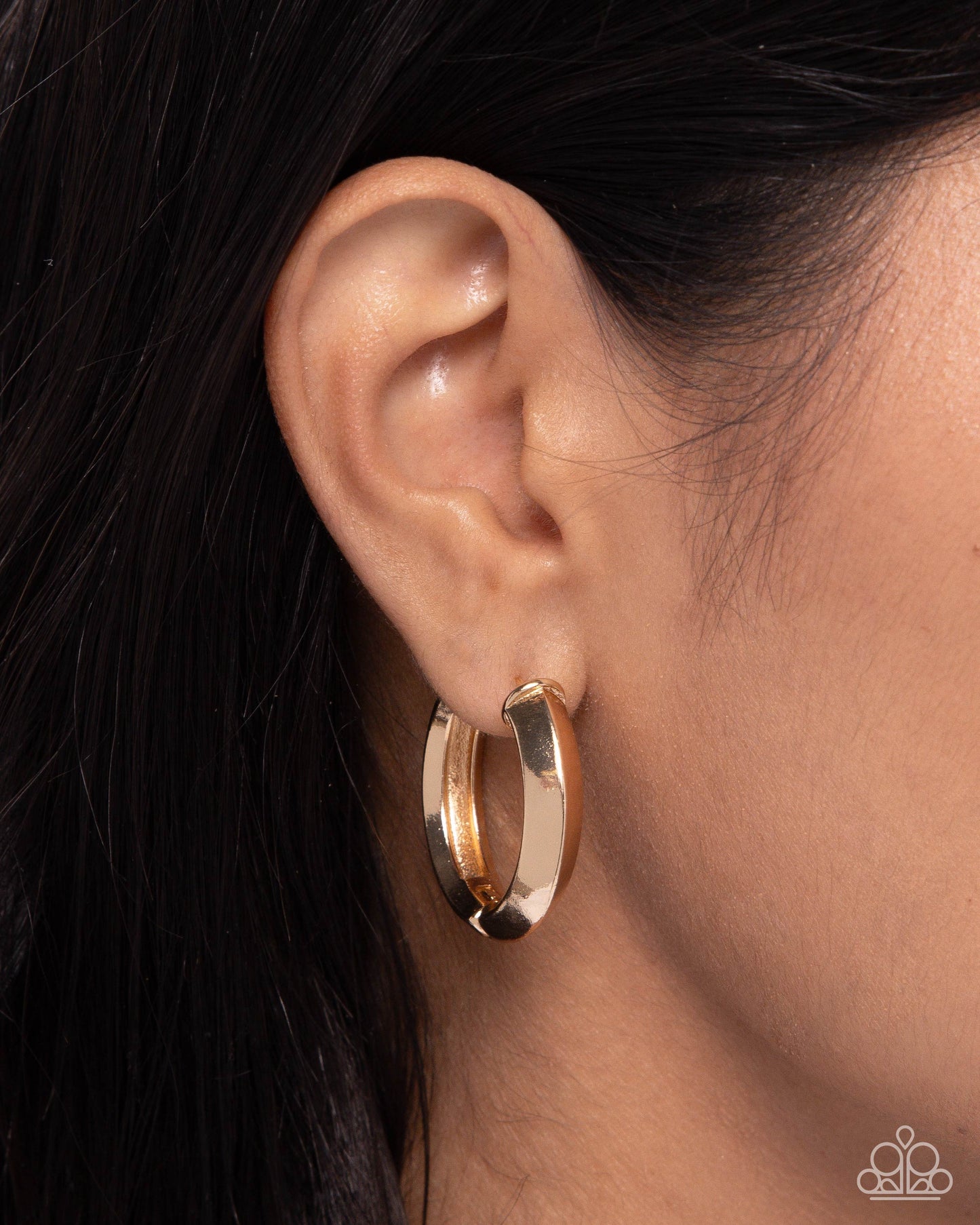 Hinged Homage - Gold Hinge Earrings