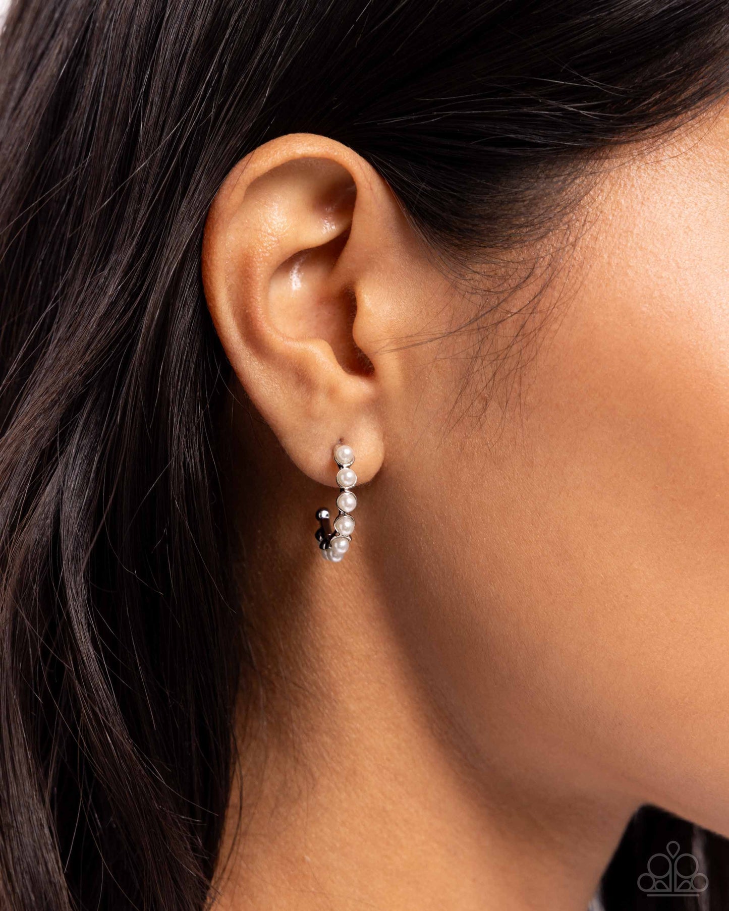 Pearly Passage - Silver w/White Pearls Earrings