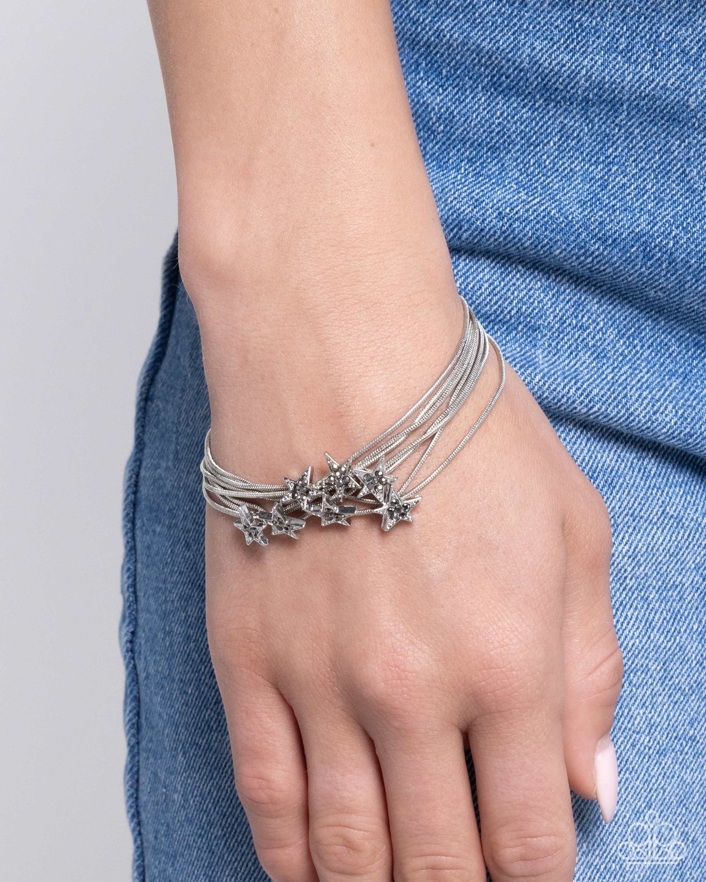 Guest Star - Silver w/Stars Bracelet