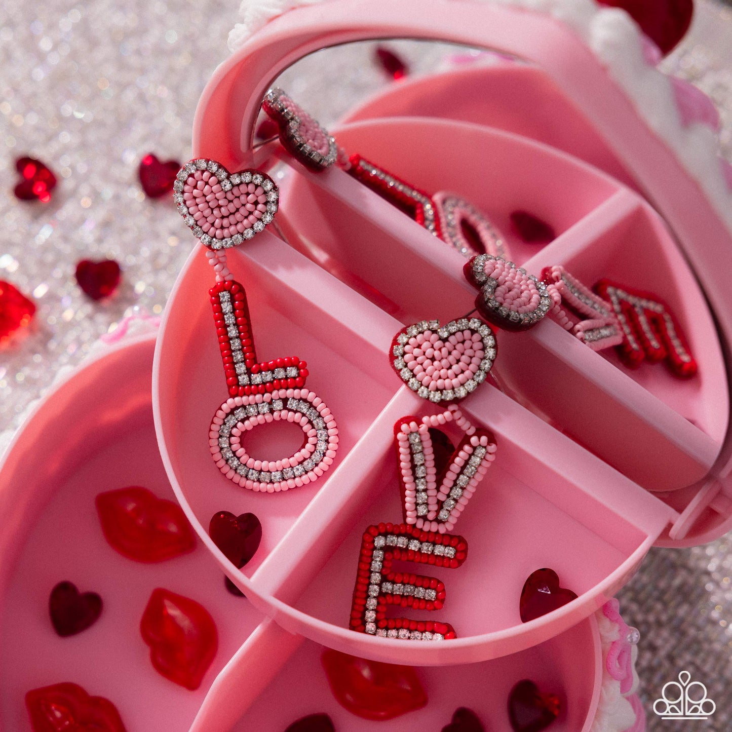 Visible Valentines - Multi "Love" Earrings