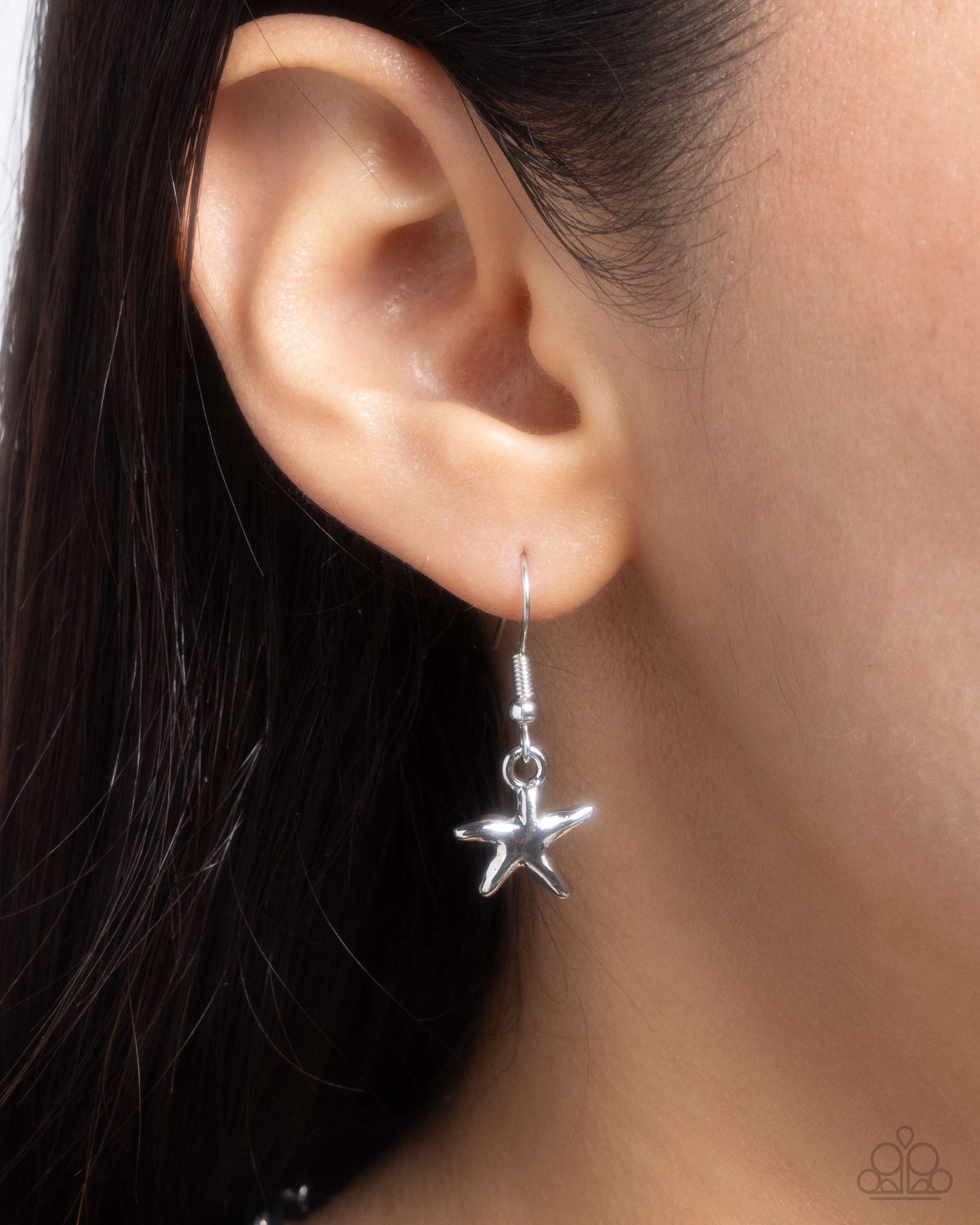 Trendy Tenure - Silver Star Lanyard Necklace