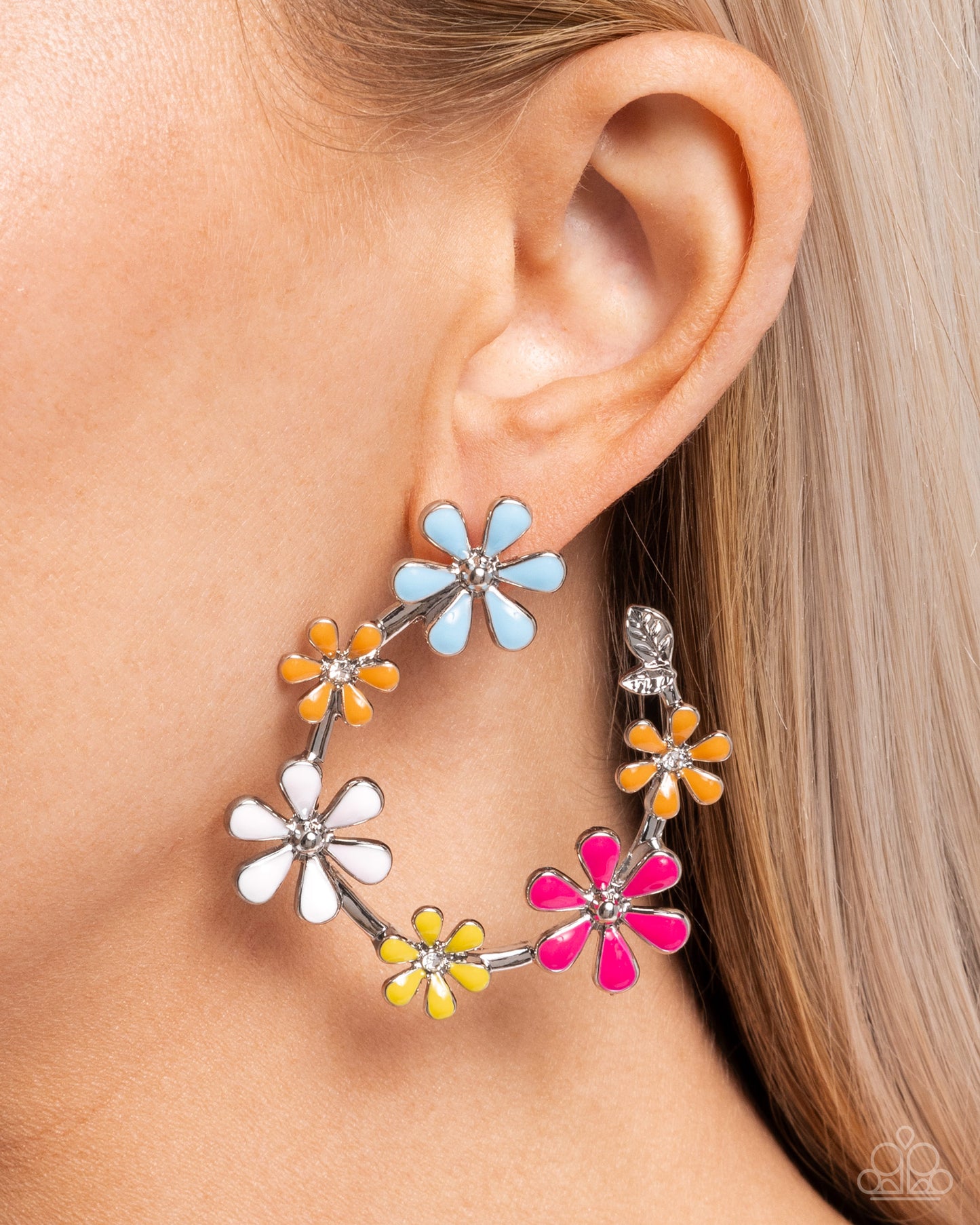 Wreathed Welcome - Multi Flower Earrings