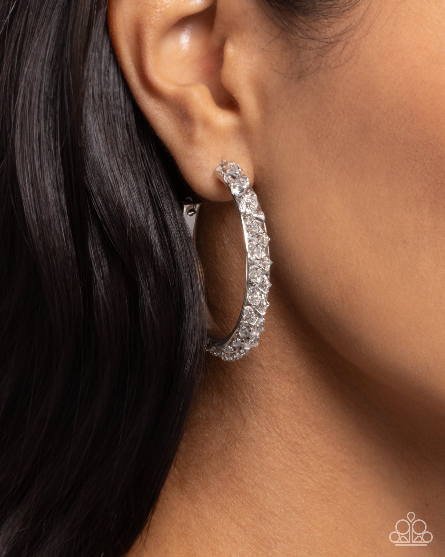 Glowing Garland - Silver Earrings