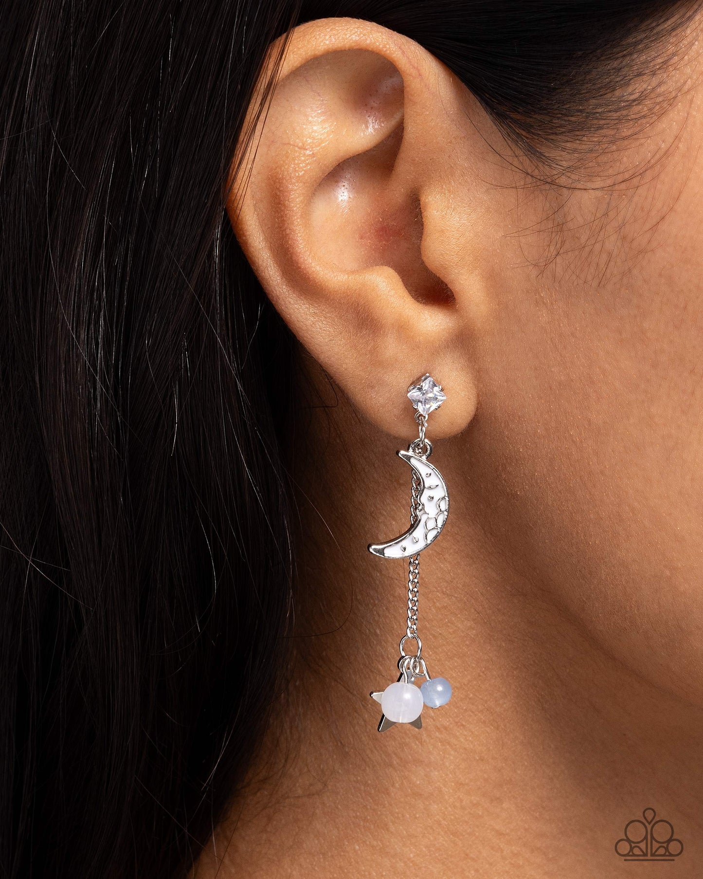 Astral Admiration - Silver w/Blue Earrings