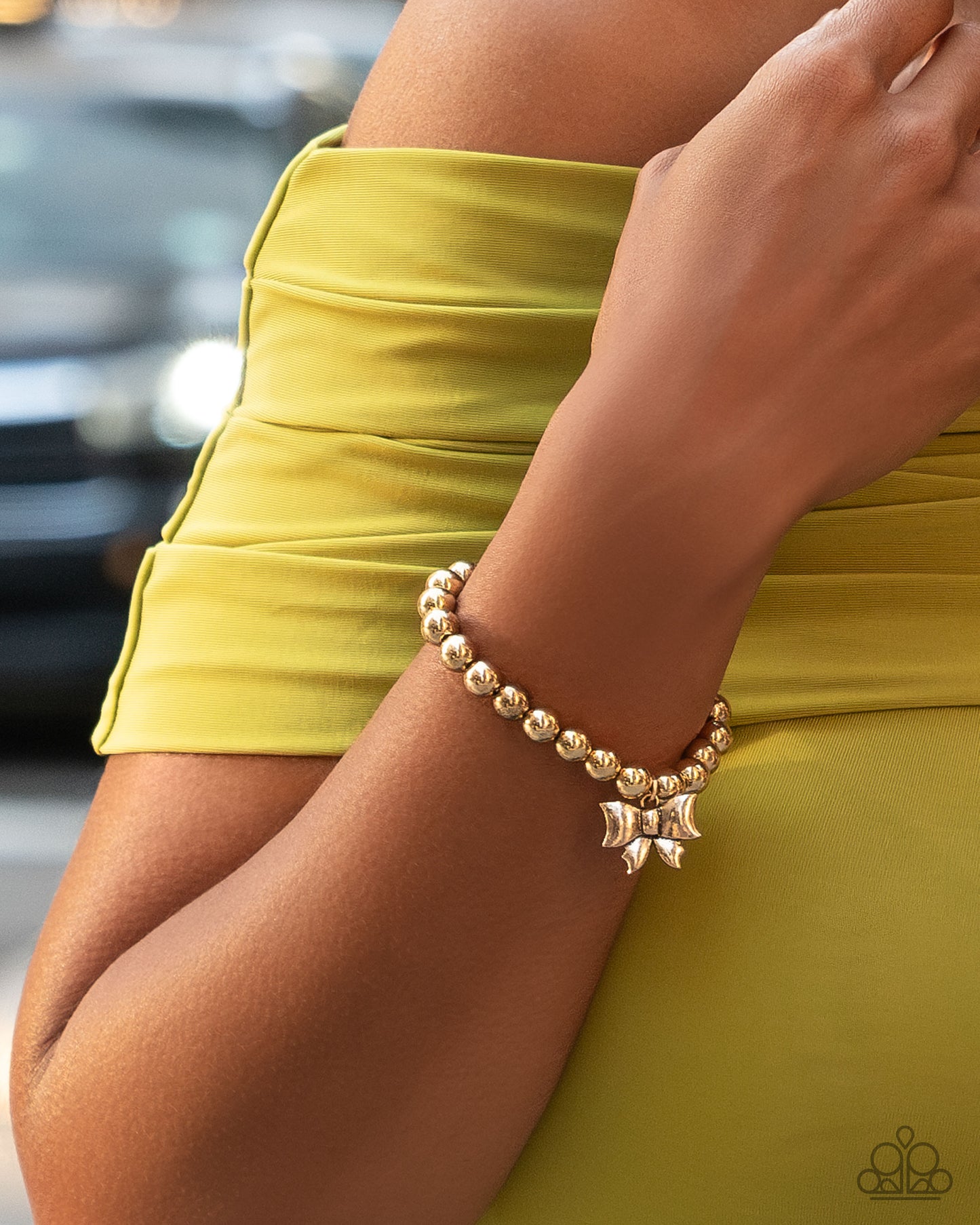 Young Lady - Gold Bracelet with Bow