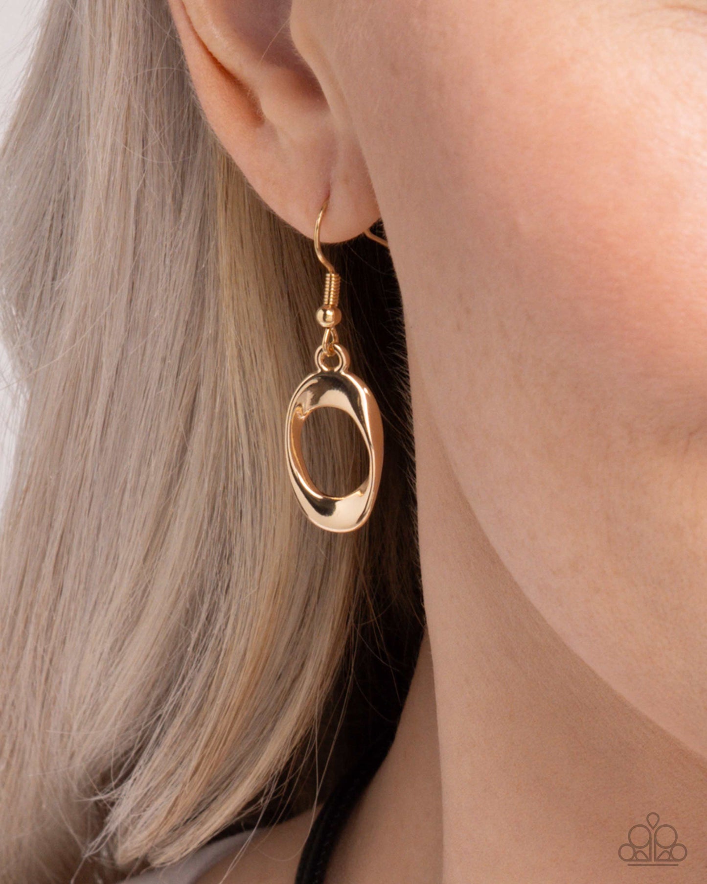 Apprehensive Accent - Black w/Gold Necklace