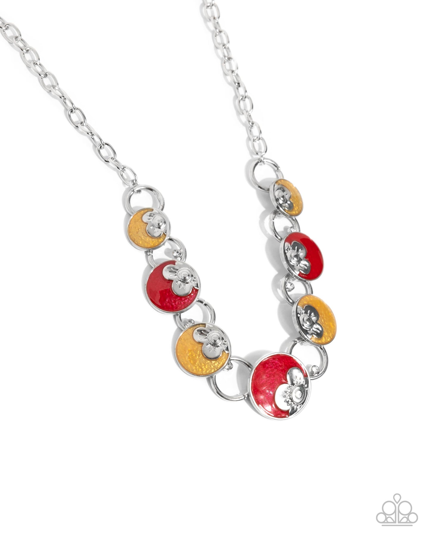 Blooming Bravado - Yellow & Red Necklace