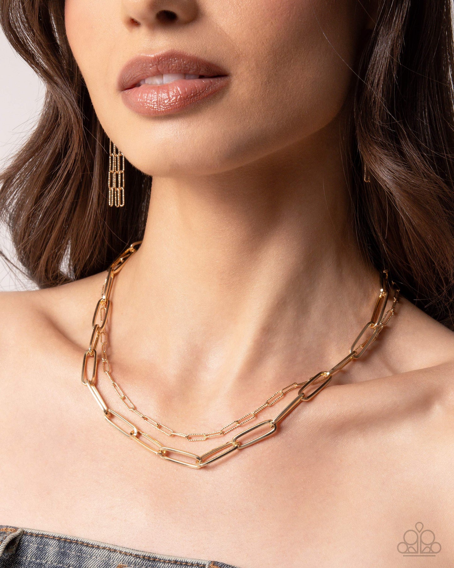 Complete Look - Gold Necklace & Bracelet Set