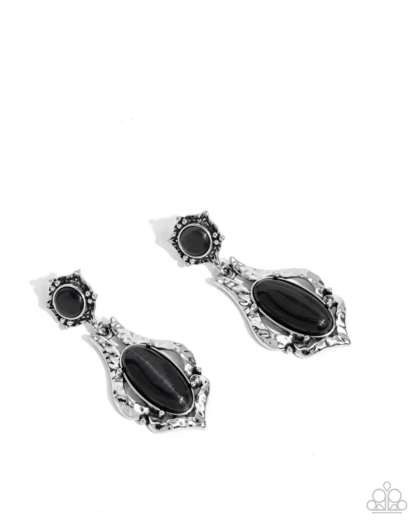 High-End Reservation - Black Earrings