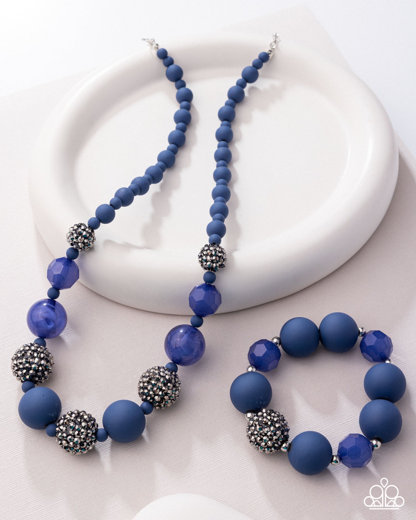 Hematite Hallmark - Complete Look Set -Hematite Haute Necklace & Bracelet Set