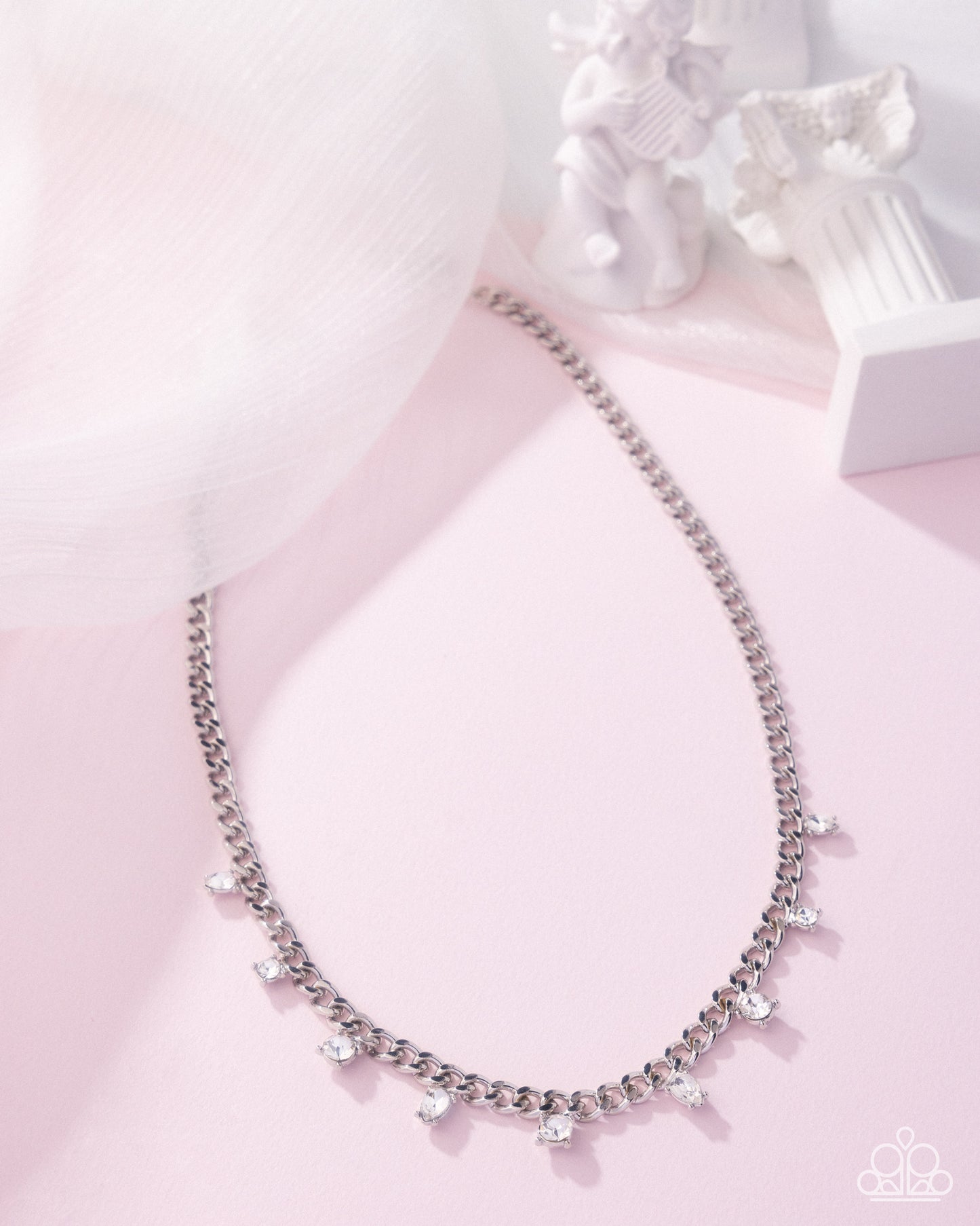 Rebellious Radiance - Silver Necklace