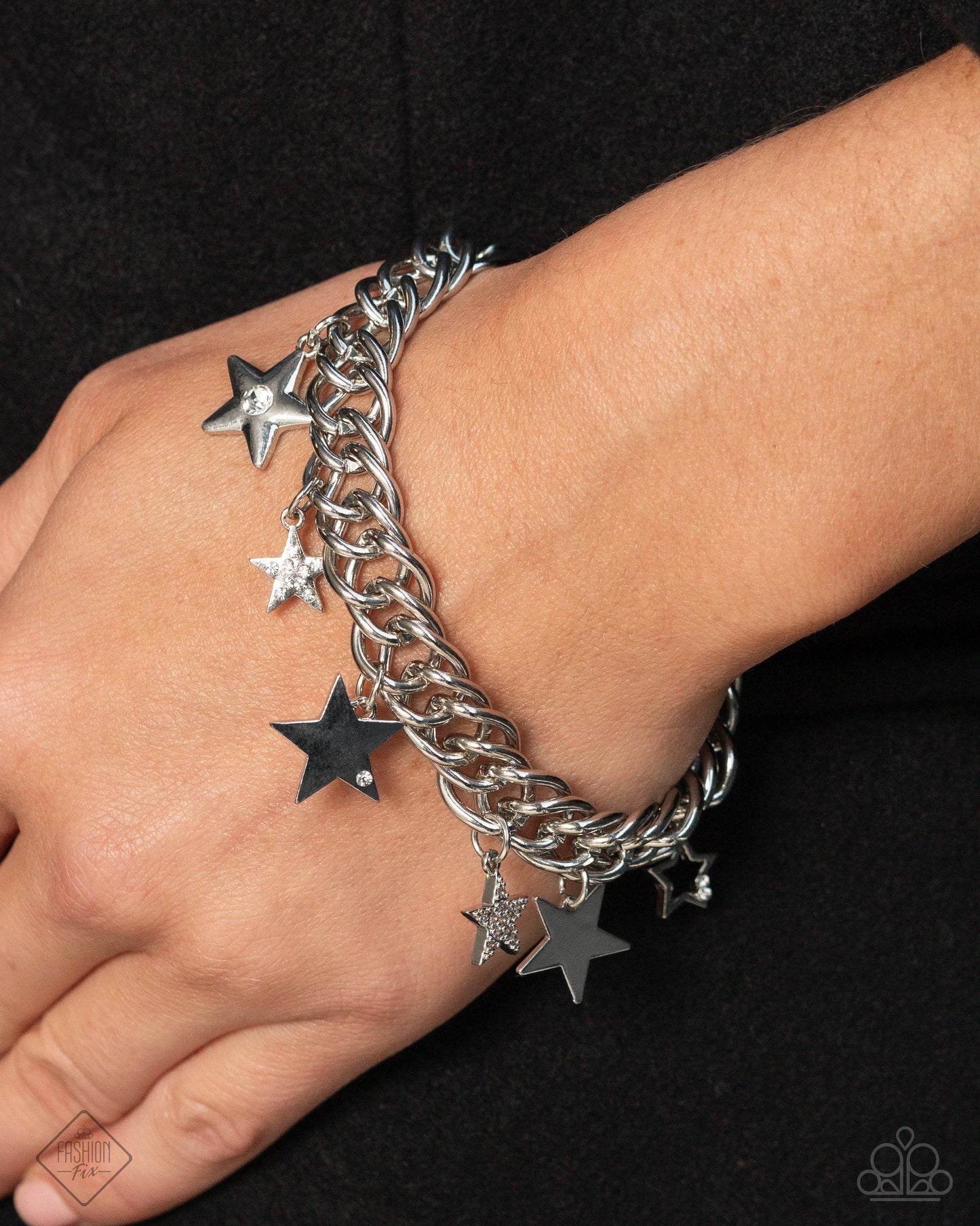 Cosmic Contemporary - Silver w/Stars Bracelet