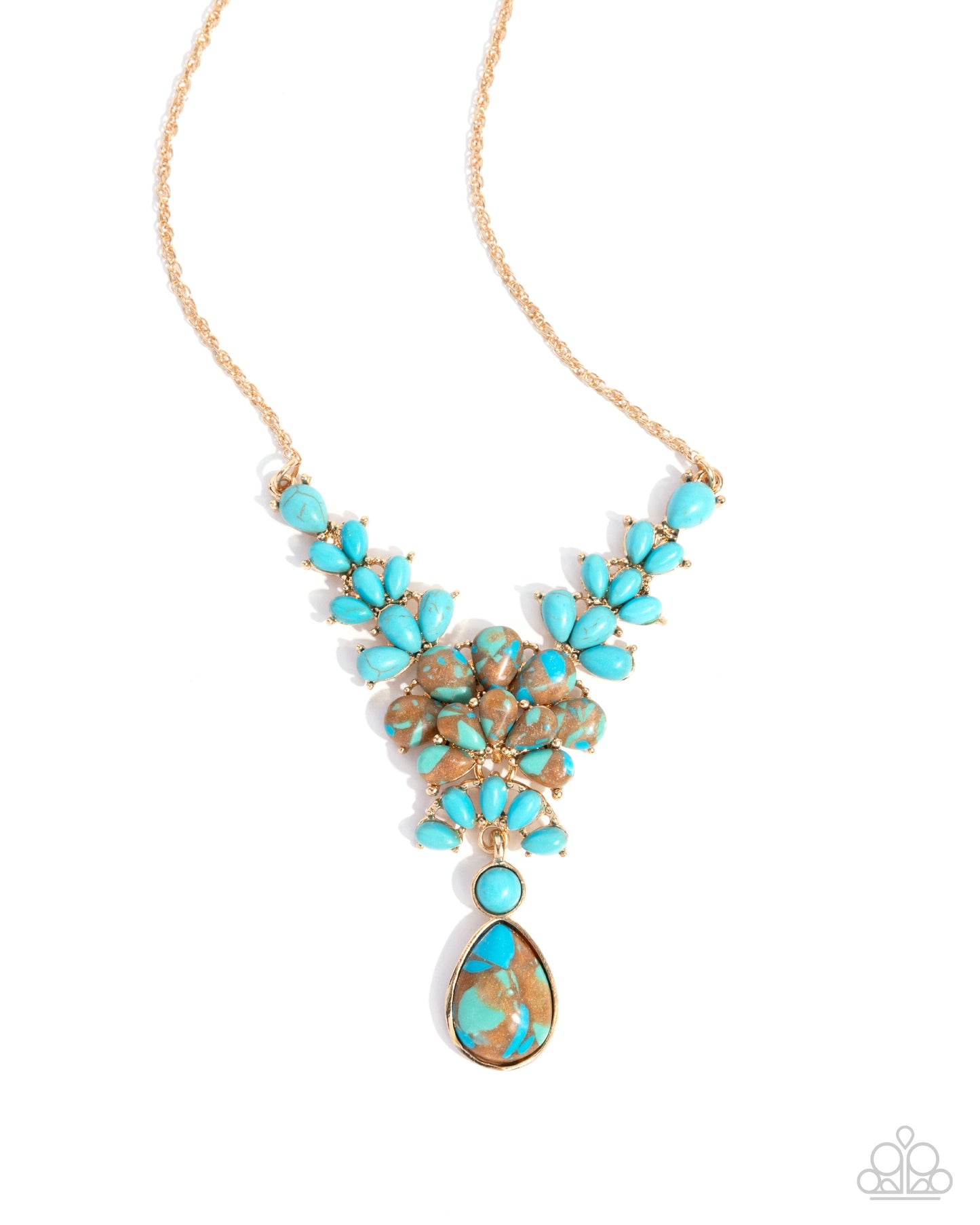 Haute Havoc - Turquoise & Tan (Brown) Necklace