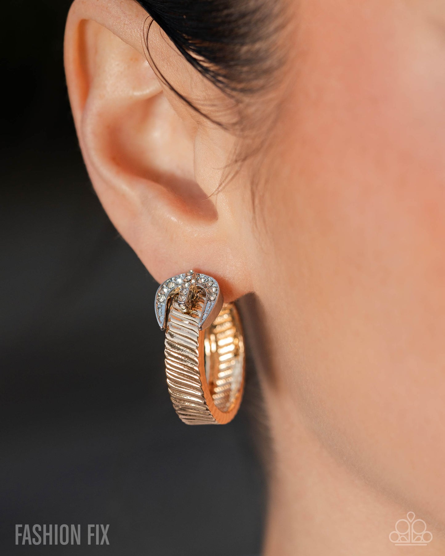 Assured Accent - Gold Earring
