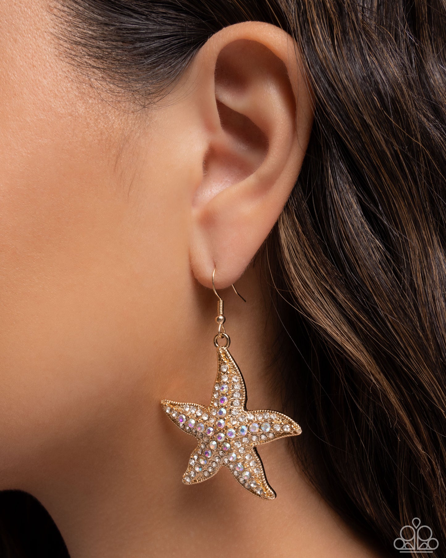 Starfish Spectacle - Gold Earring