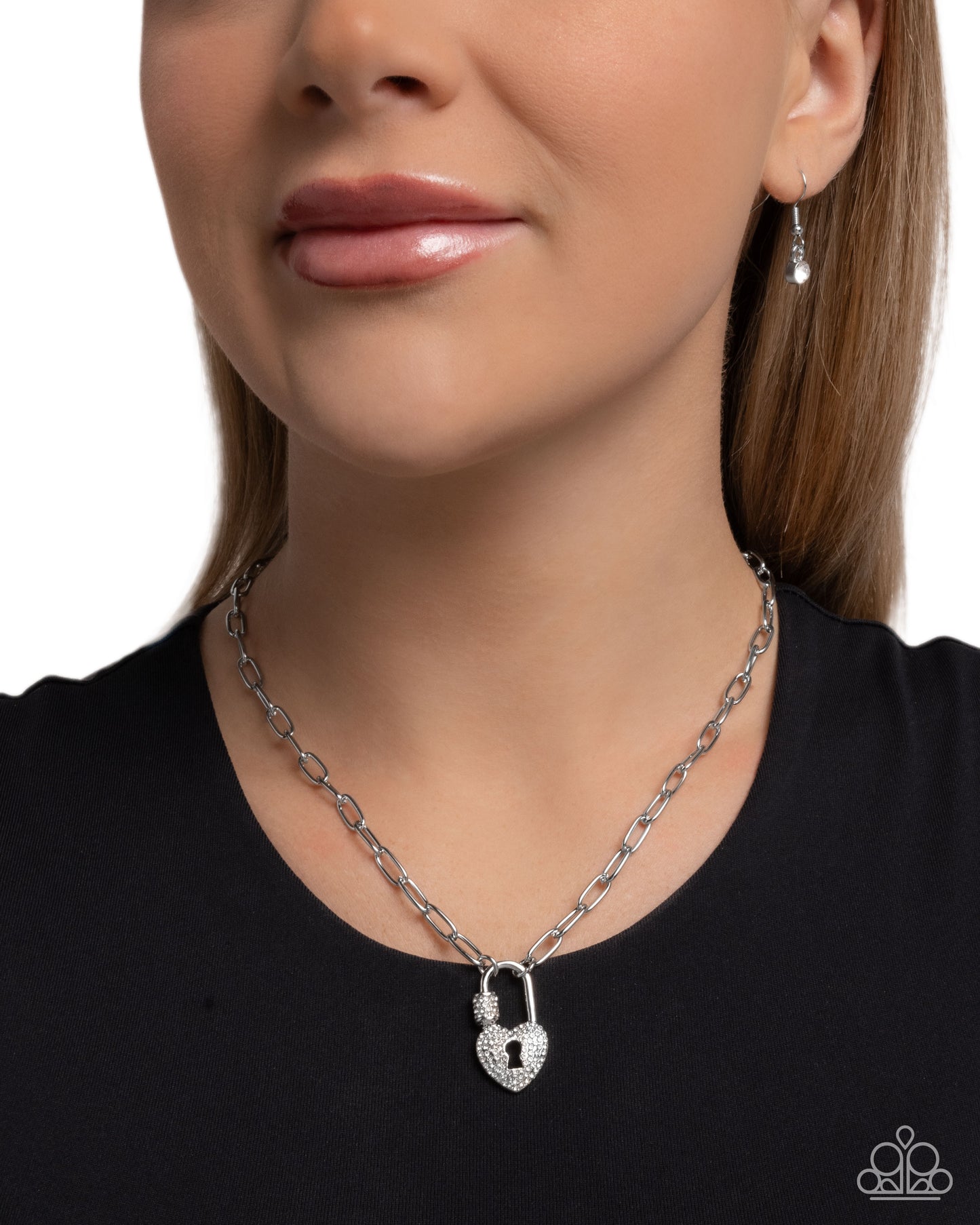 Padlock Potential - Silver Necklace