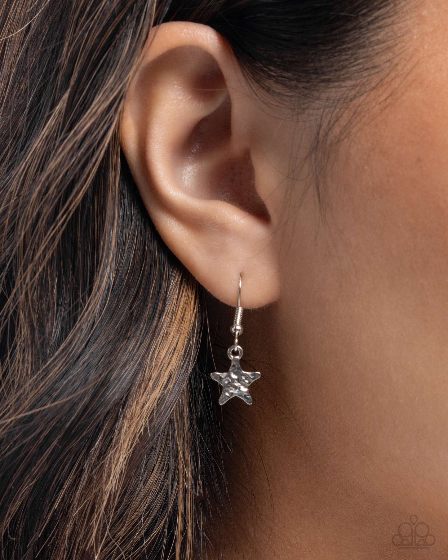 Stellar Santa Fe - Silver w/Red Star Necklace