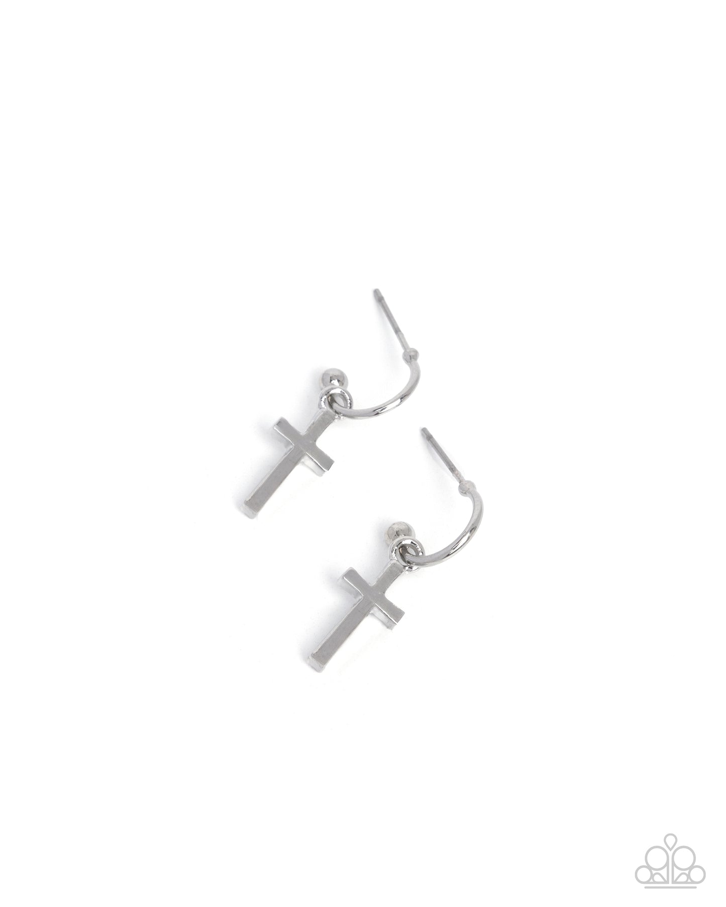 Daily Divinity - Silver Cross Earrings