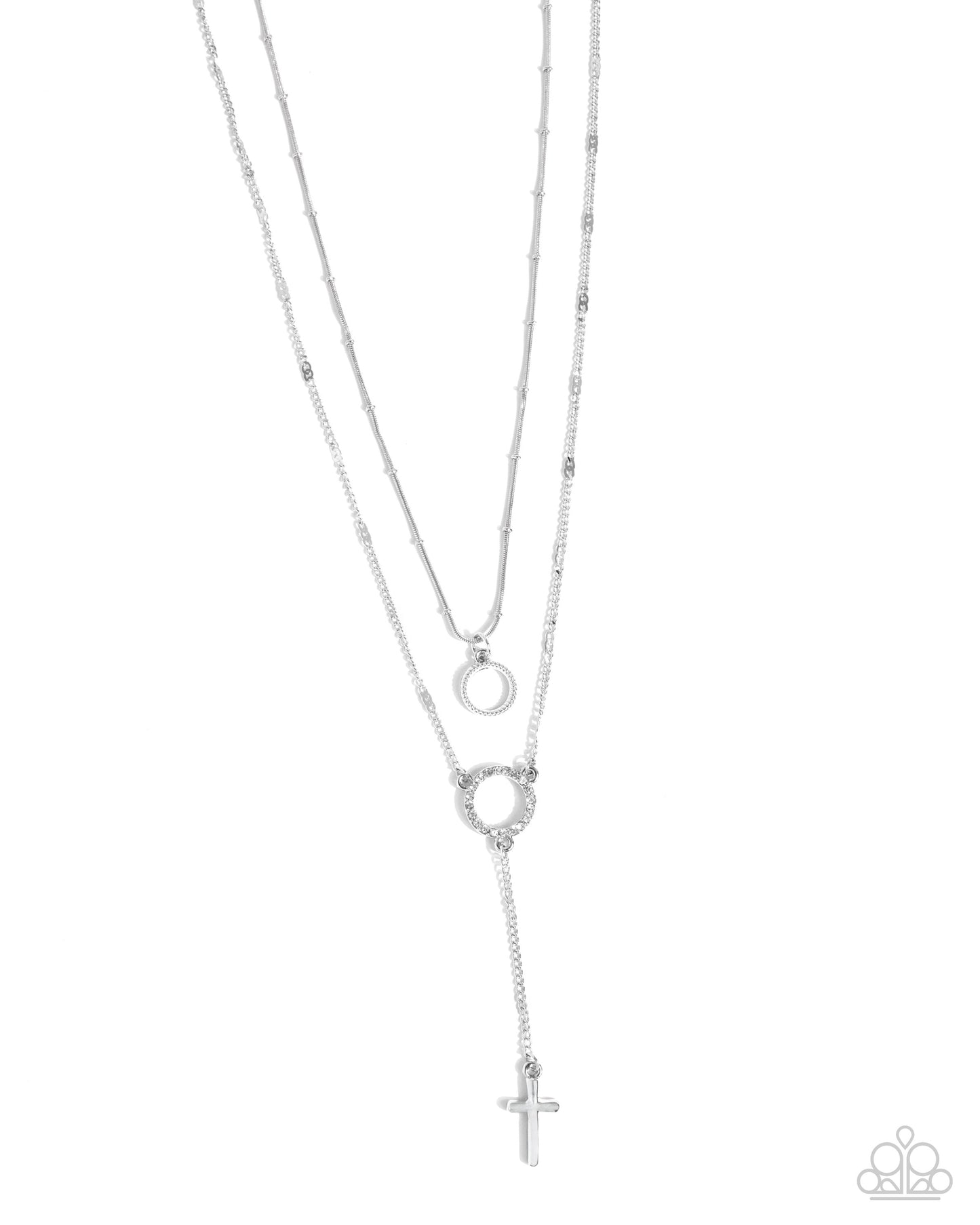 Faithfully Fierce - Silver Cross Necklace