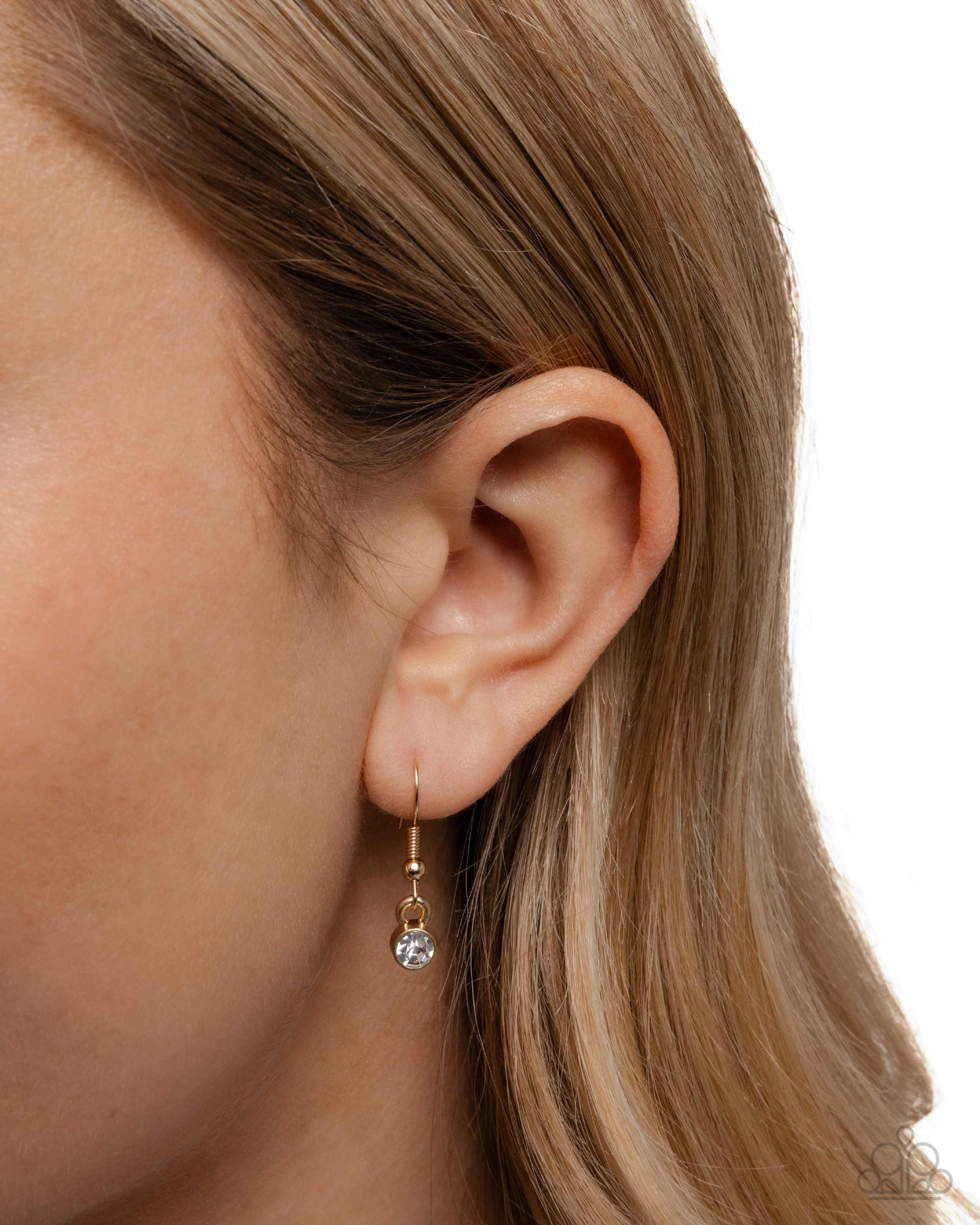 Graceful Glory - Gold Cross w/Rhinestones Necklace