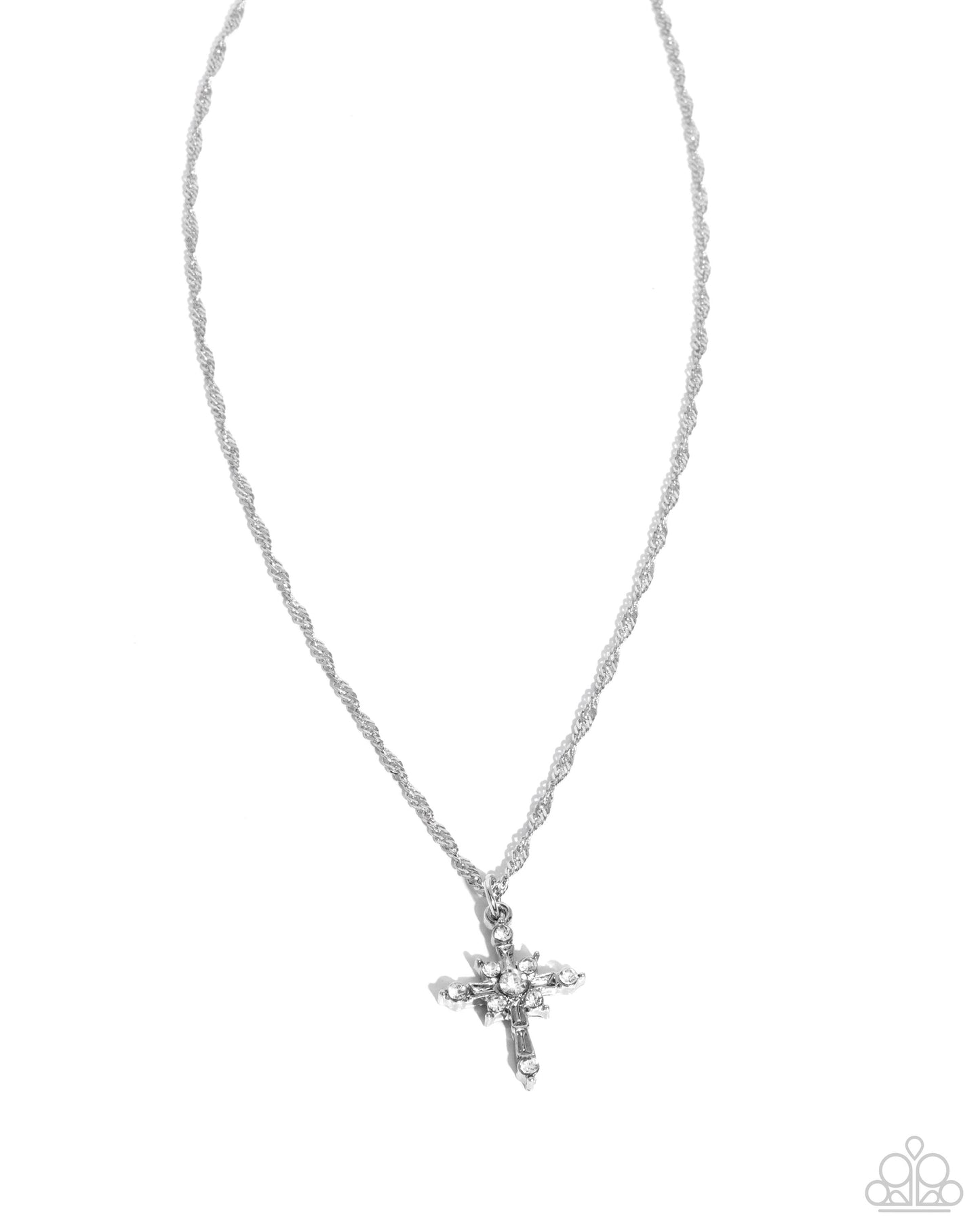 Graceful Glory - Silver Cross Necklace