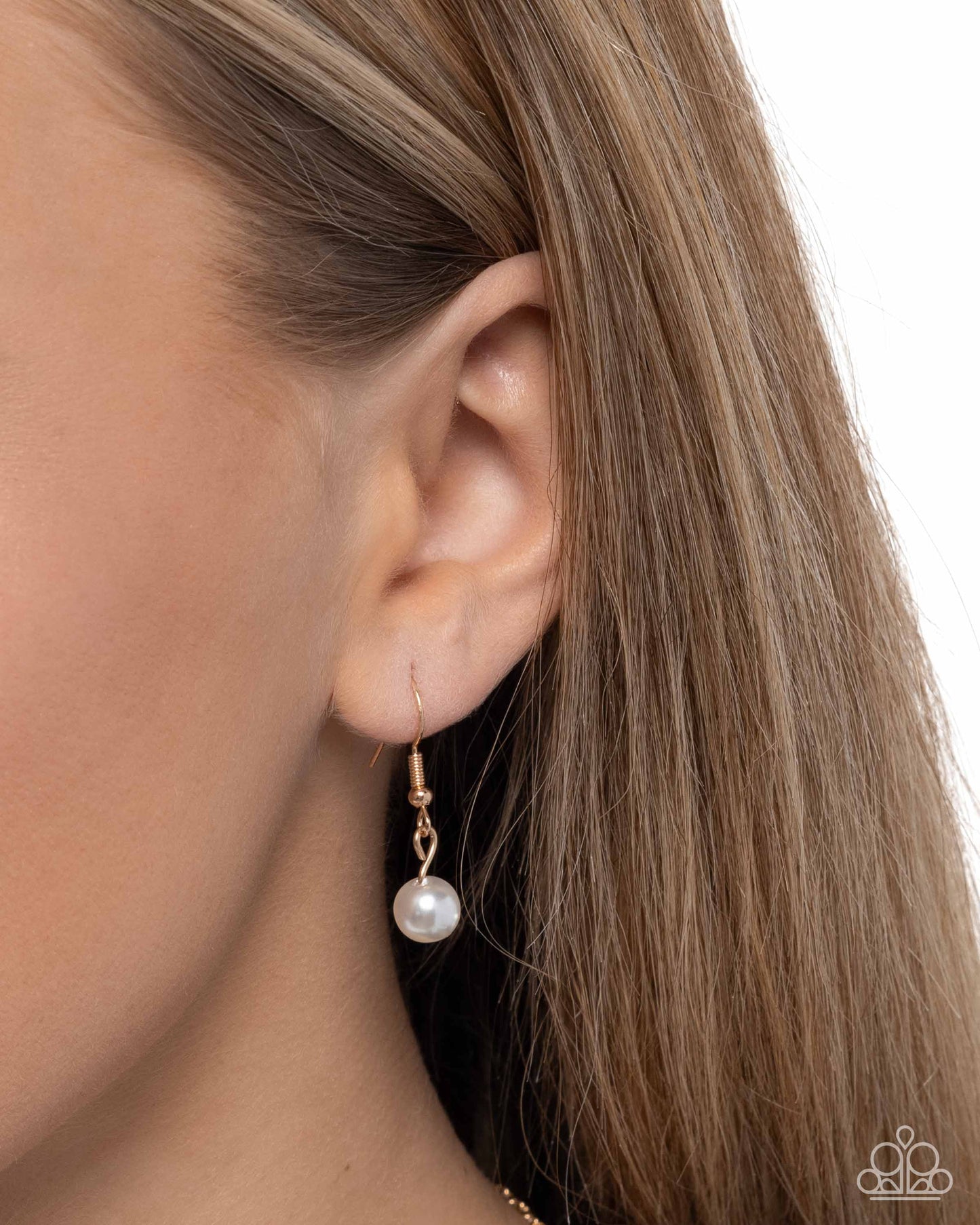 Purely Blessed - Gold w/Pearl Cross Necklace