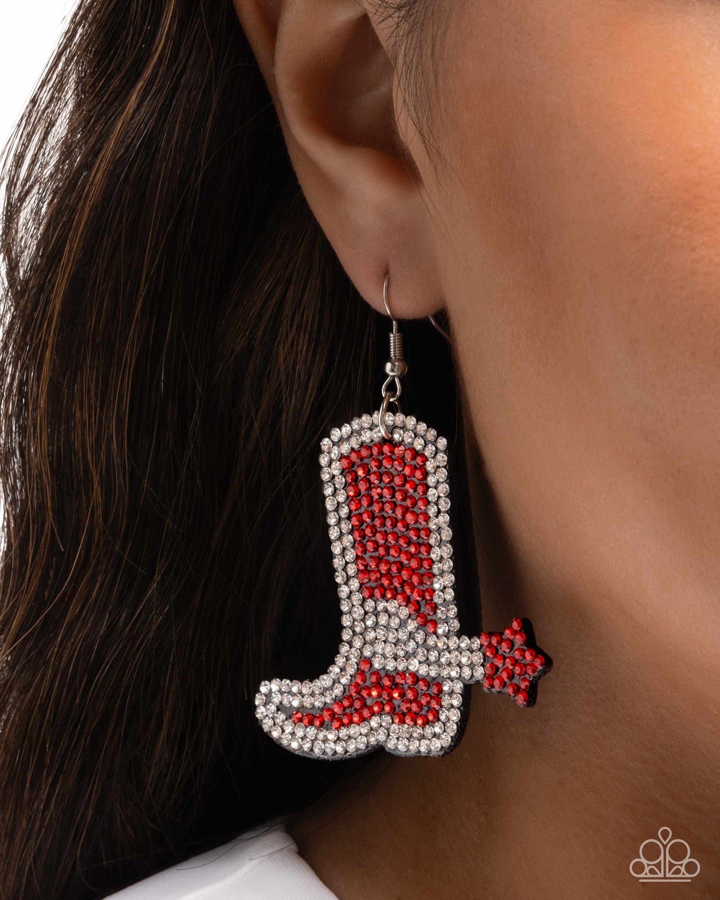 Benevolent Boot - Red Earrings