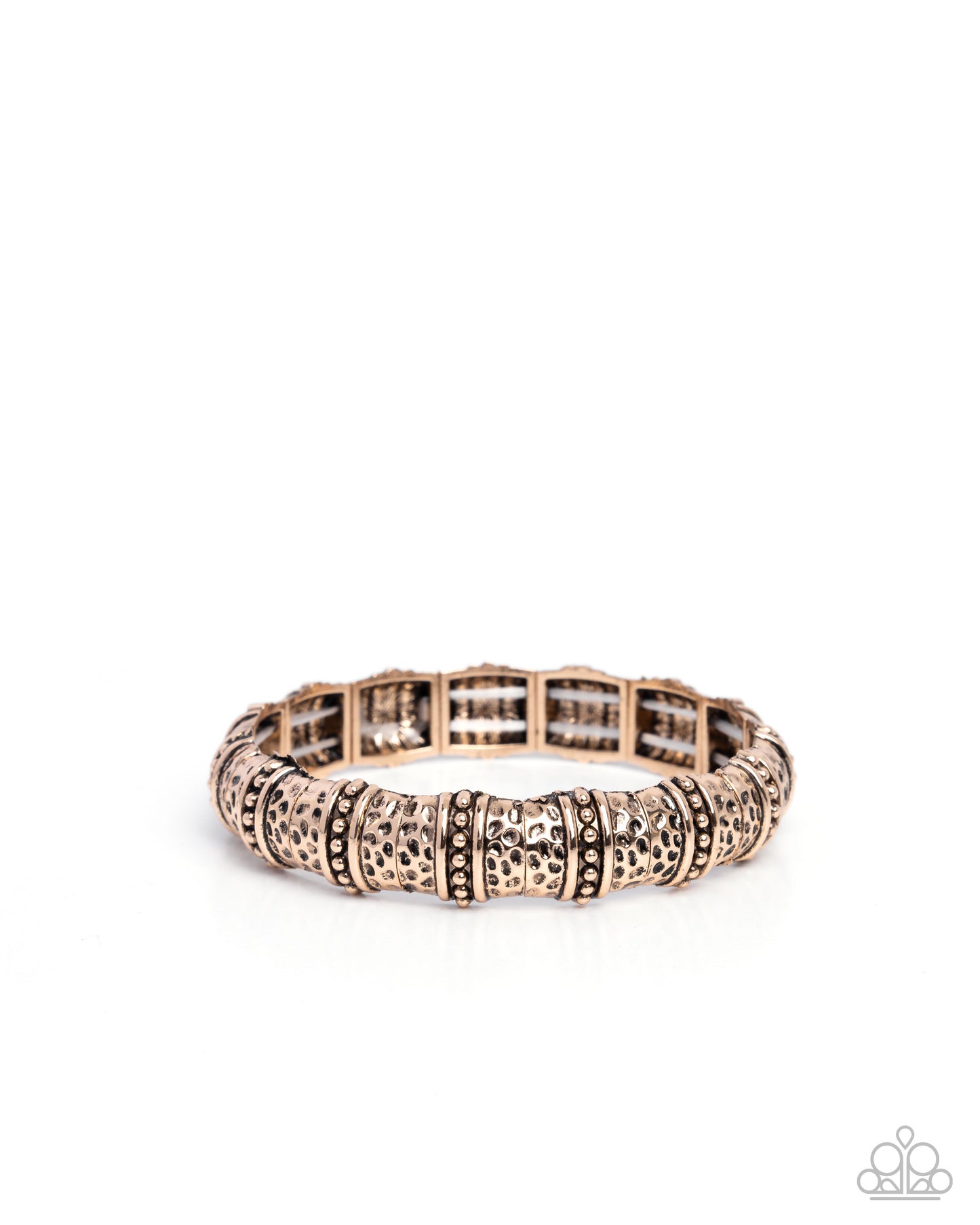 Hammered Homage - Gold Bracelet