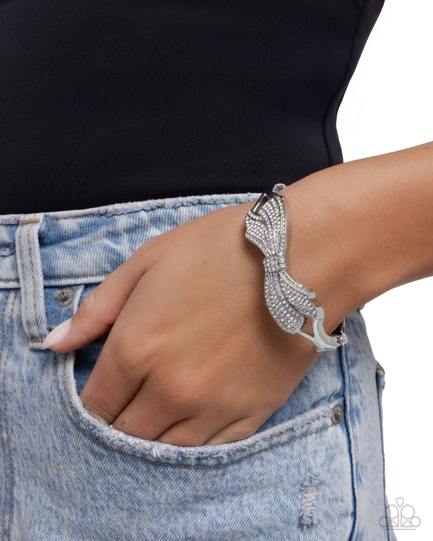 Blissful Bow - Silver Bracelet