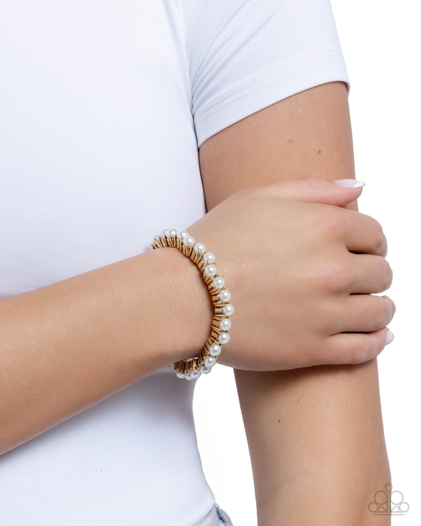 Principal Pearls - Gold w/Pearls Bracelet