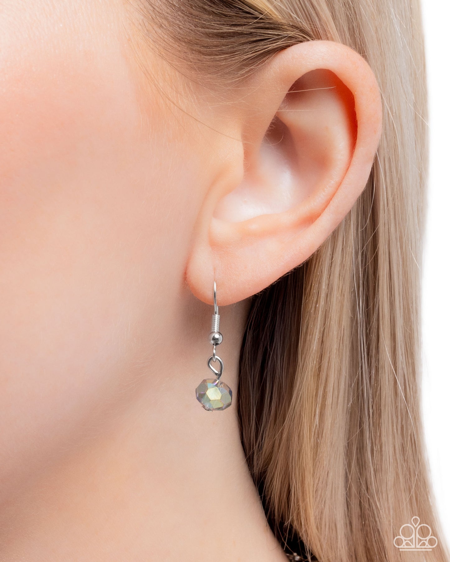 Transparent Tapestry - Silver w/Green-Blue Necklace