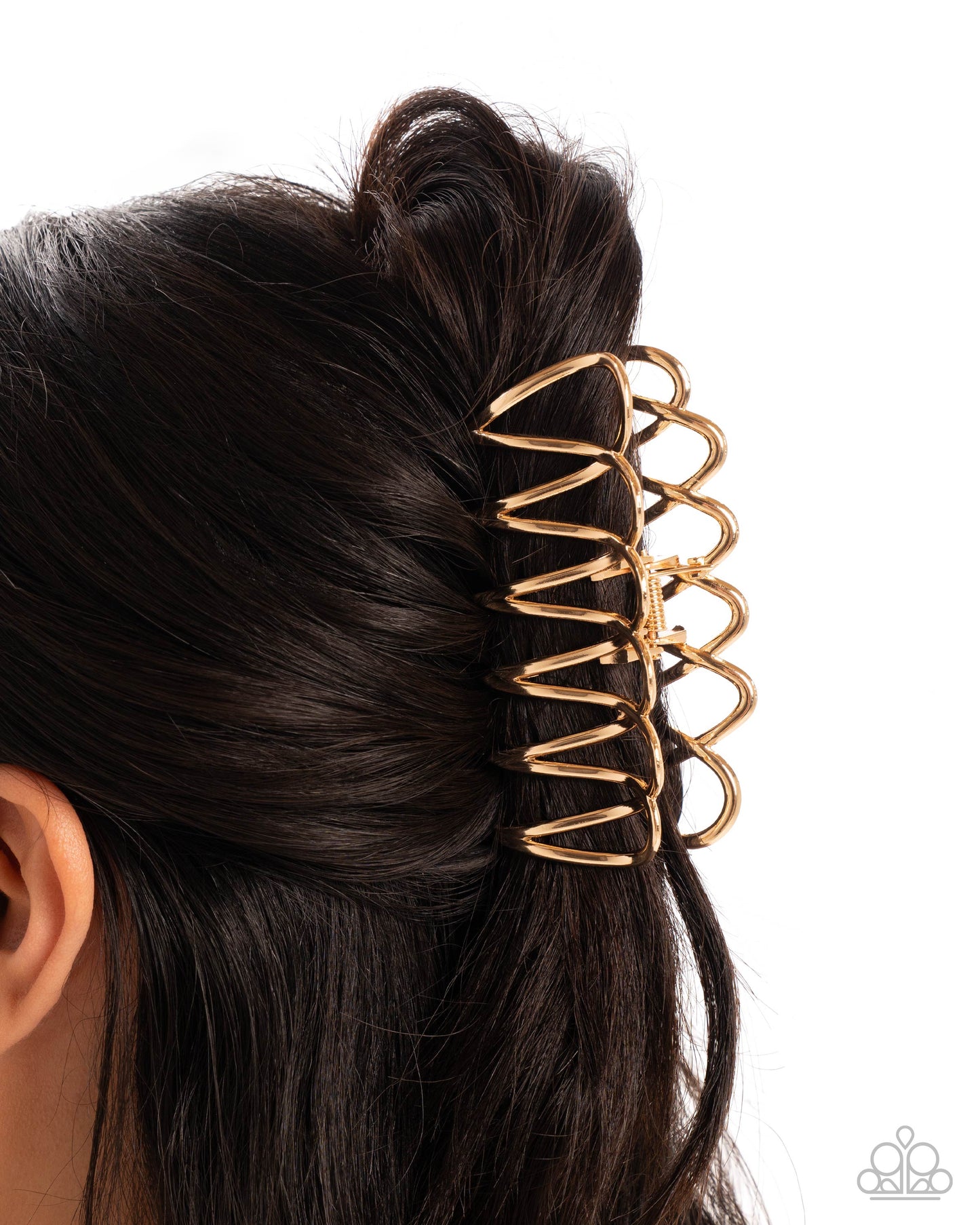 Scalloped Showstopper - Gold Hair Claw Clip