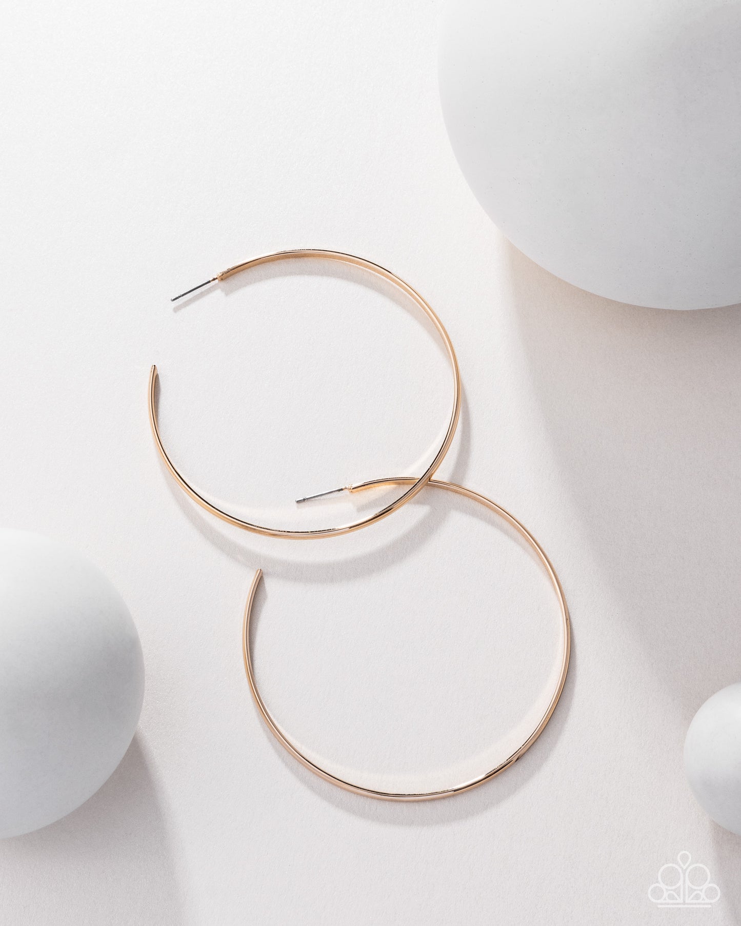 Basic Bombshell - Gold Hoop Earrings