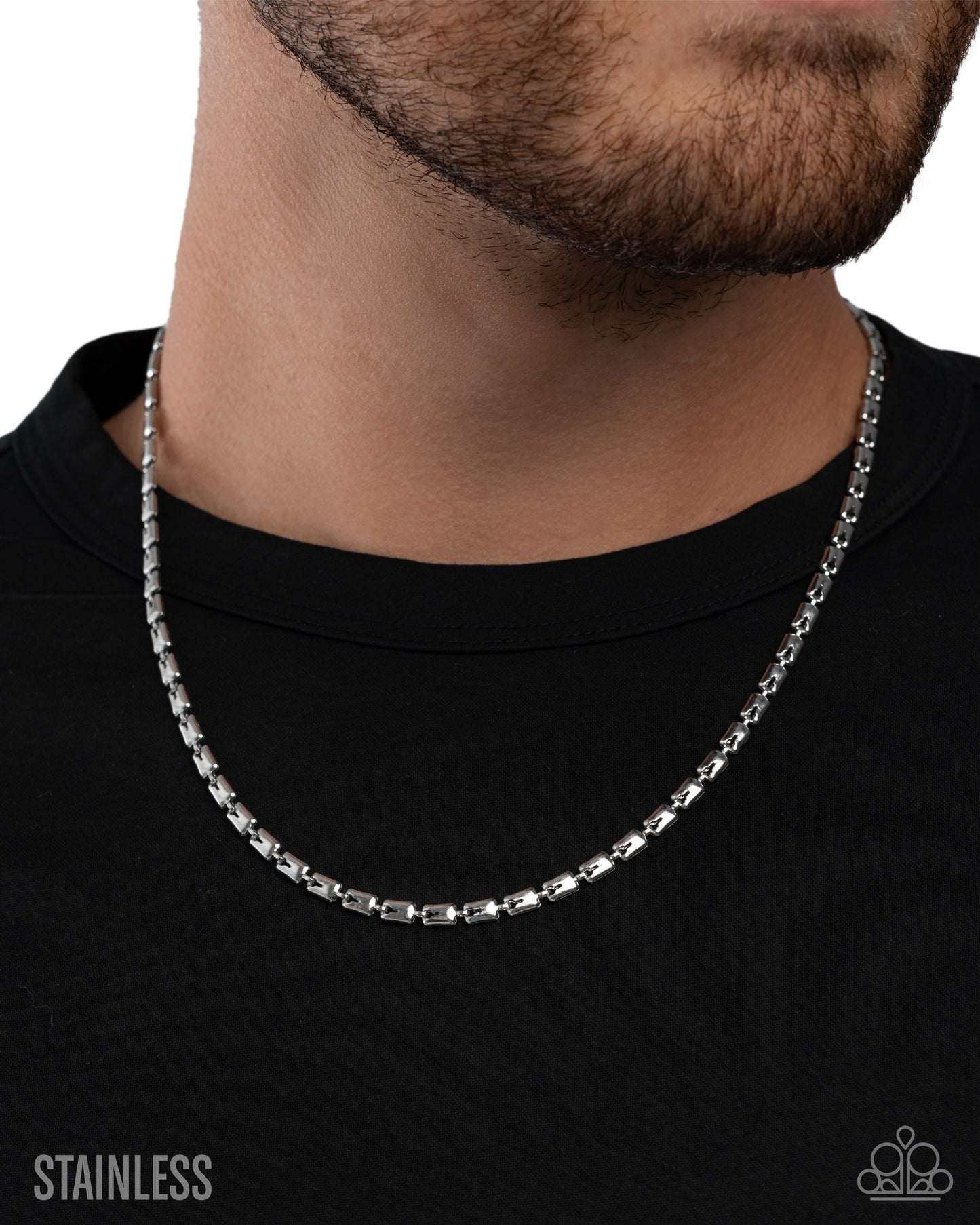 Limitless Leverage - Silver Men's Necklace - Stainless Steel