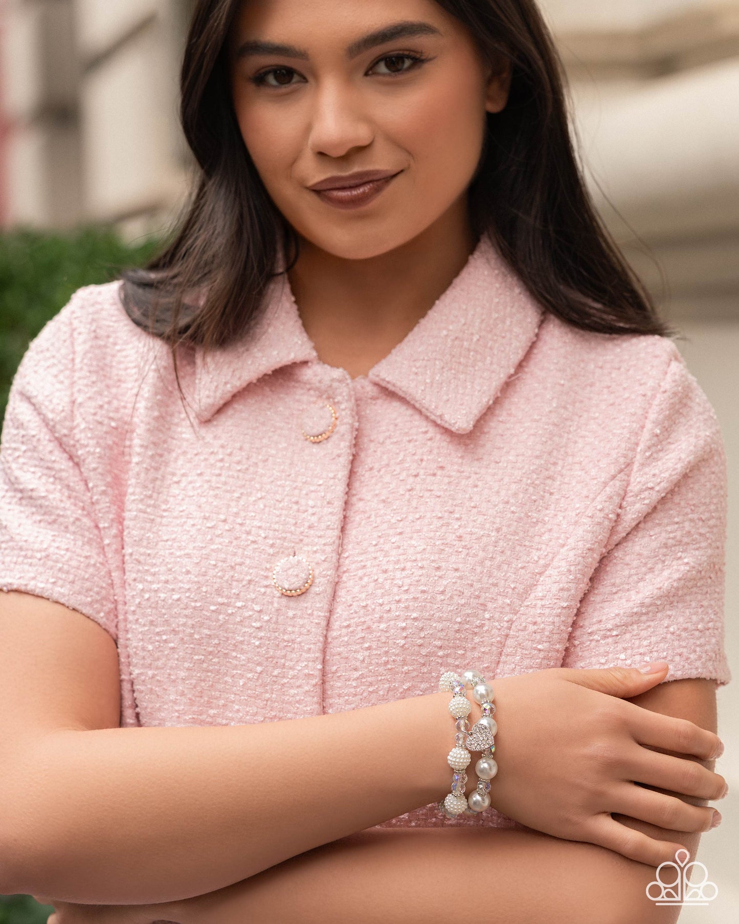 Heart Hustle - White w/Heart Bracelet