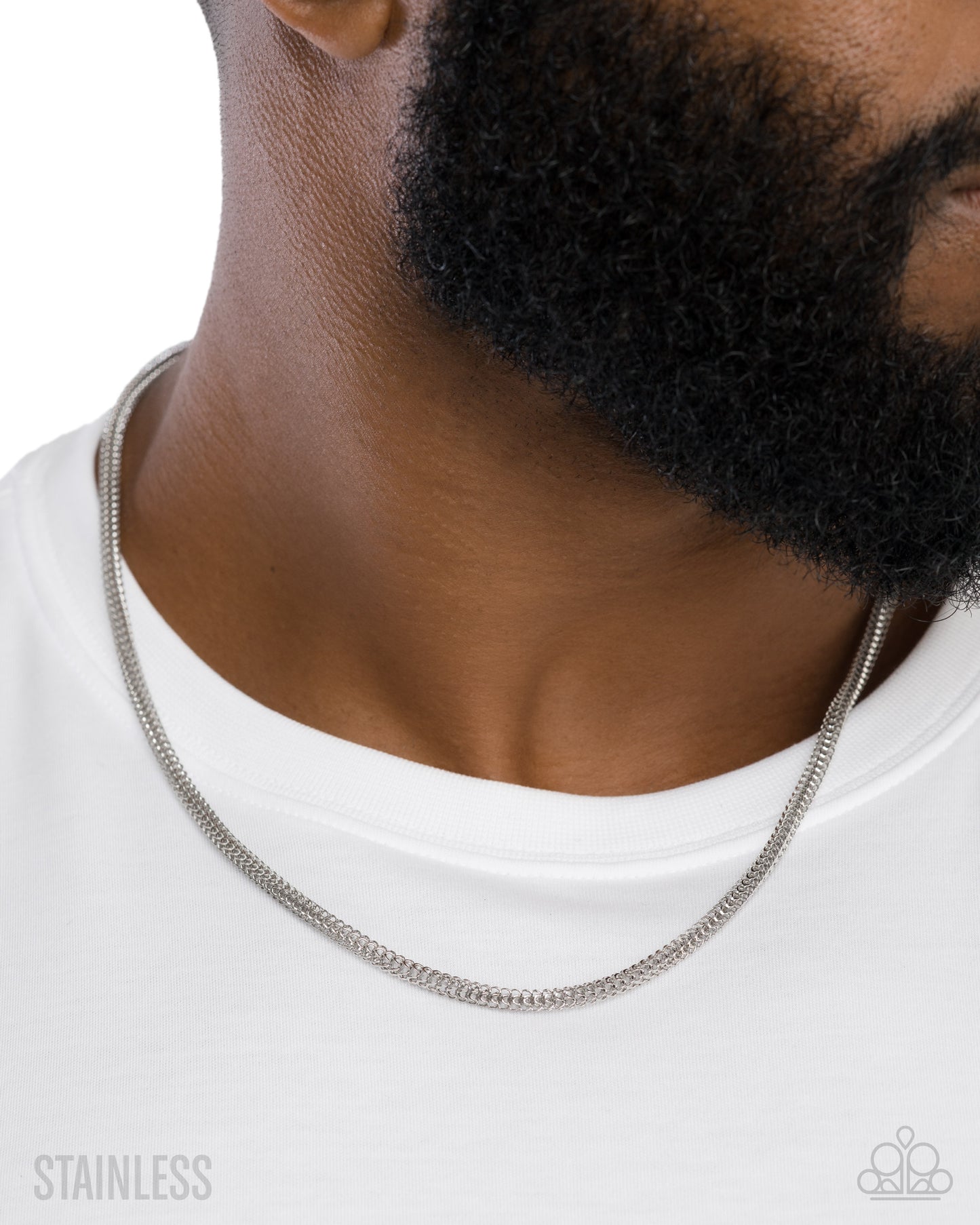 Elemental Effect - Silver Men's Necklace