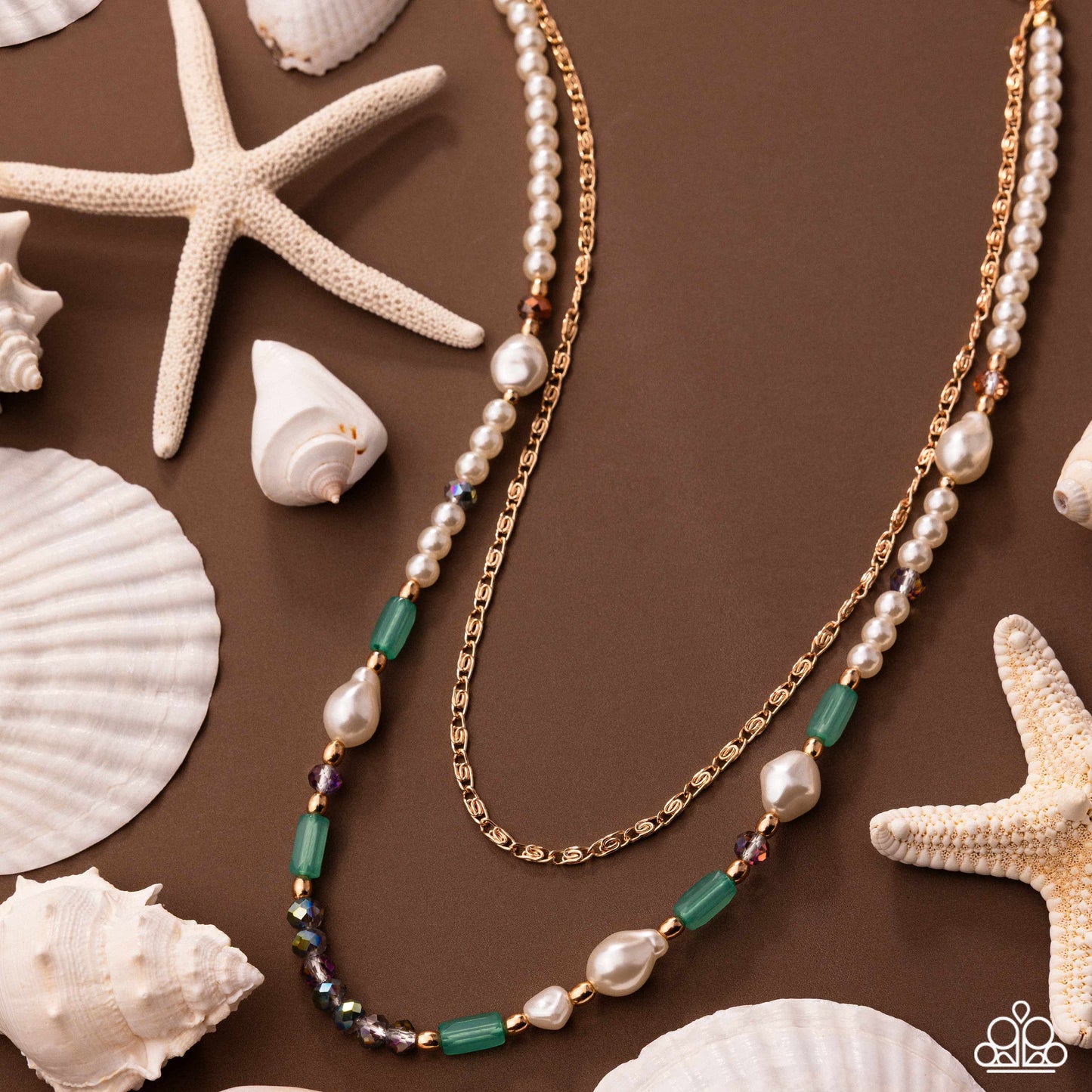 Sentimental Sway - Gold w/Multi Necklace