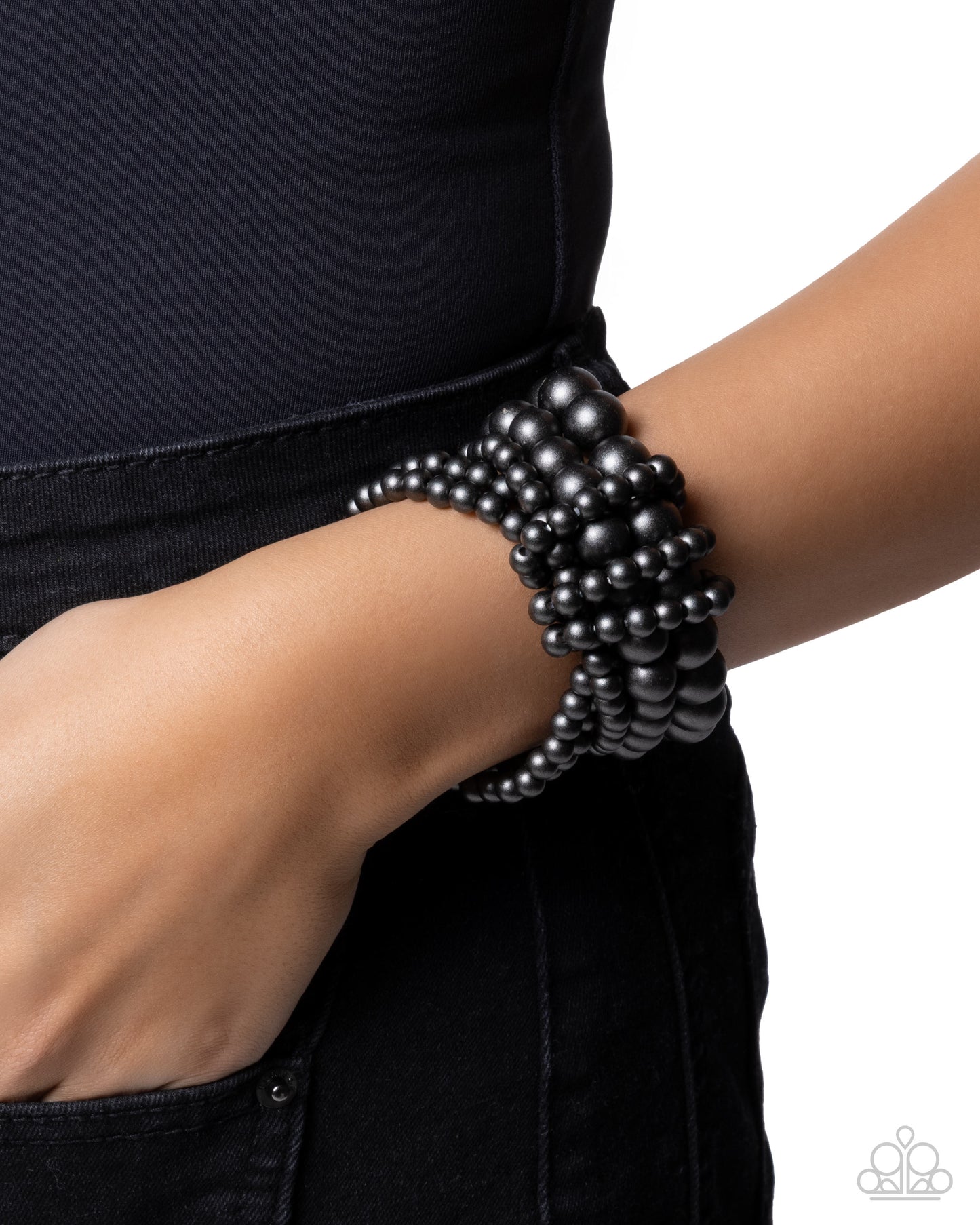 Constant Charm - Black Bracelet