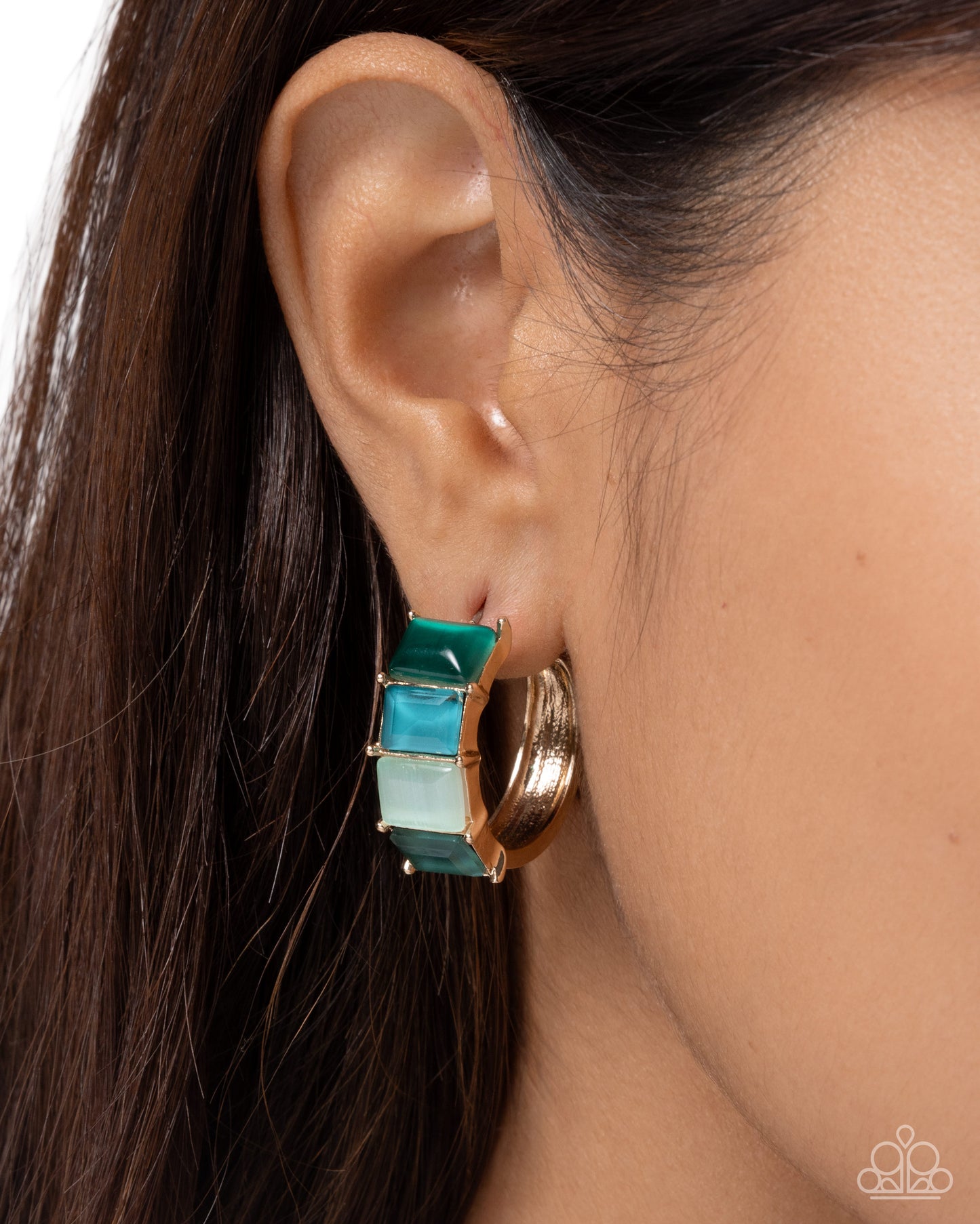 Swoon-Worthy Statement - Green Earrings