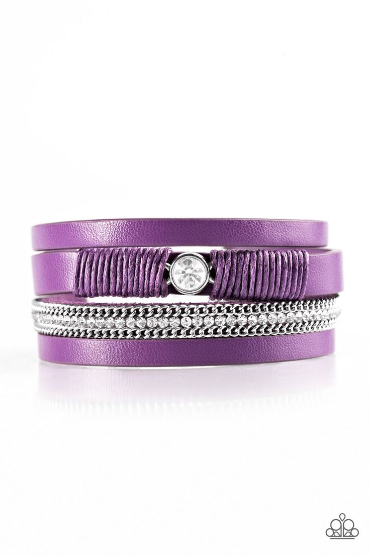 Catwalk Craze Purple Wrap Bracelet