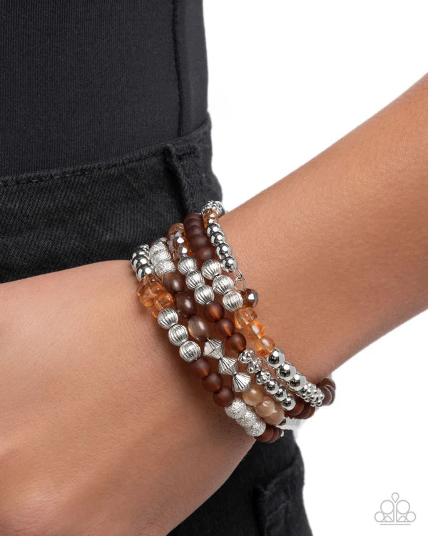 Colorful Compromise Brown Bracelet